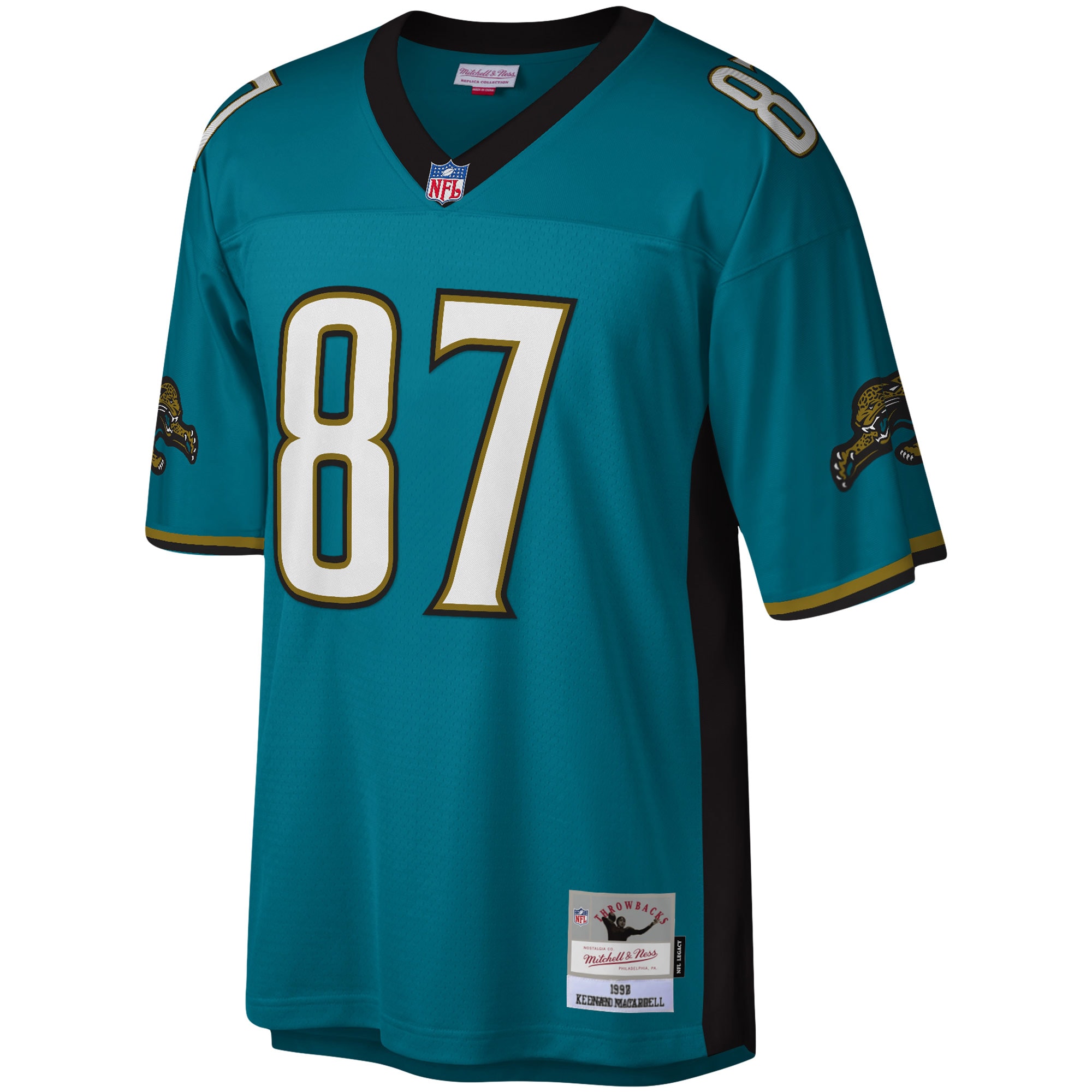Keenan McCardell Jacksonville Jaguars Replica Jersey Teal NFL Football Fan Wear