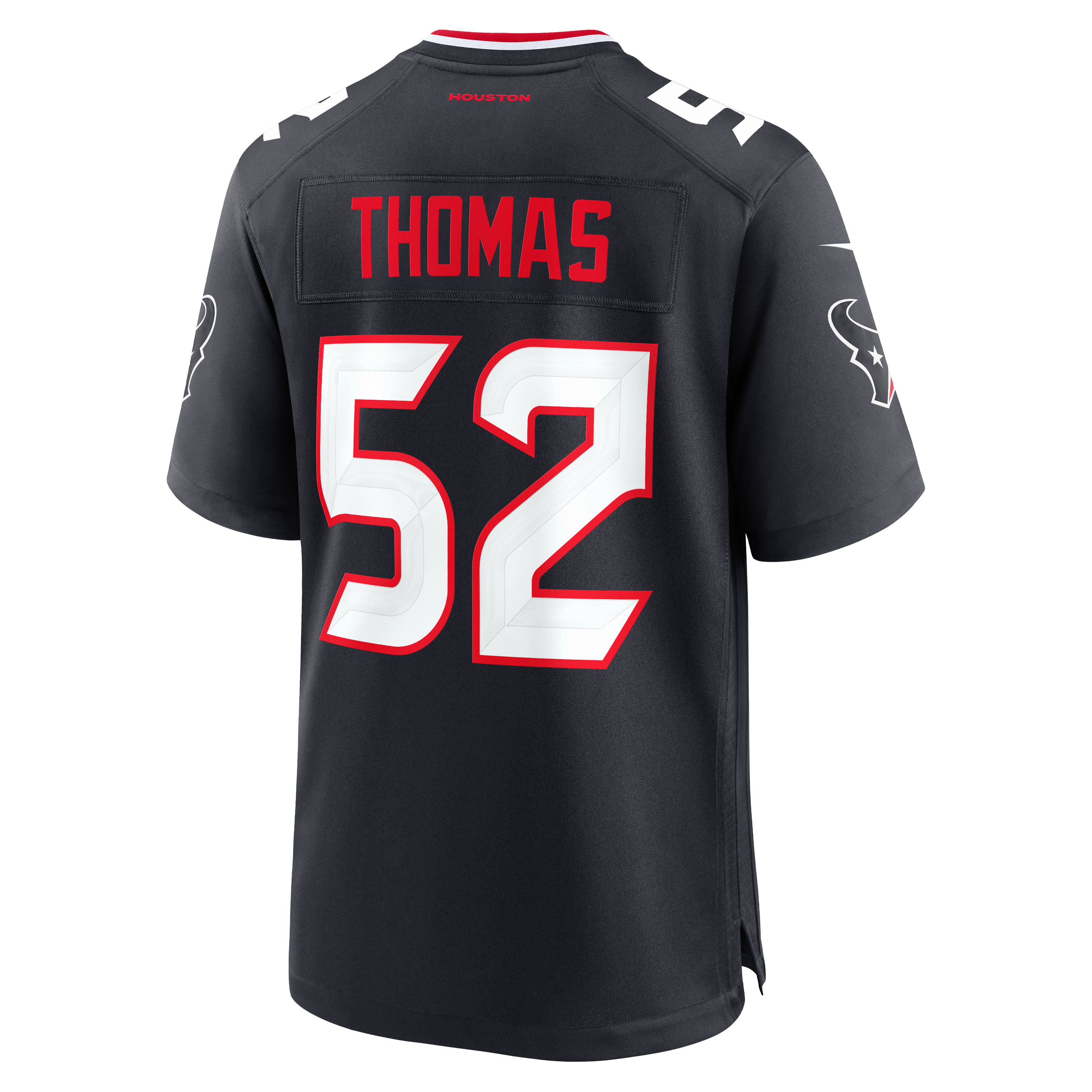 Xavier Thomas Houston Texans Game Jersey Navy NFL Football Fan Wear Xavier Thomas