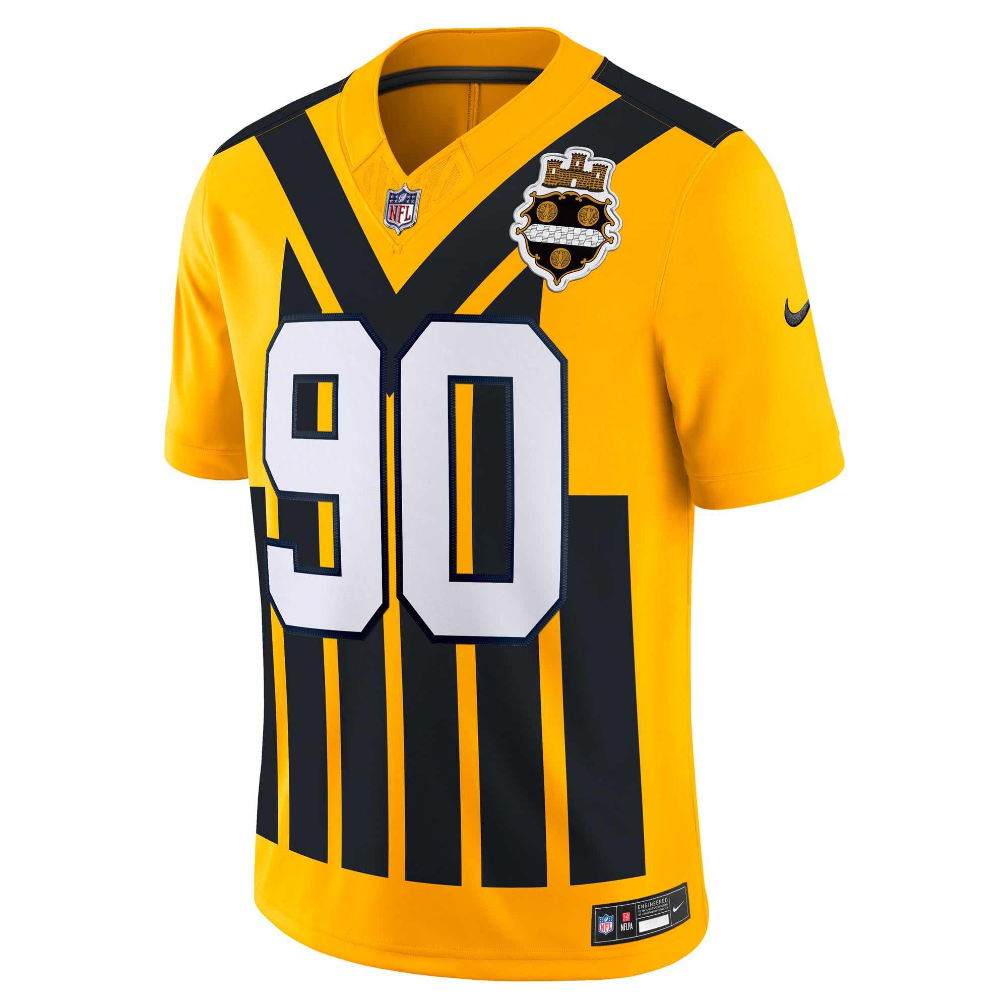 TJ Watt Pittsburgh Steelers Alternate Jersey Gold NFL Football Fan Wear