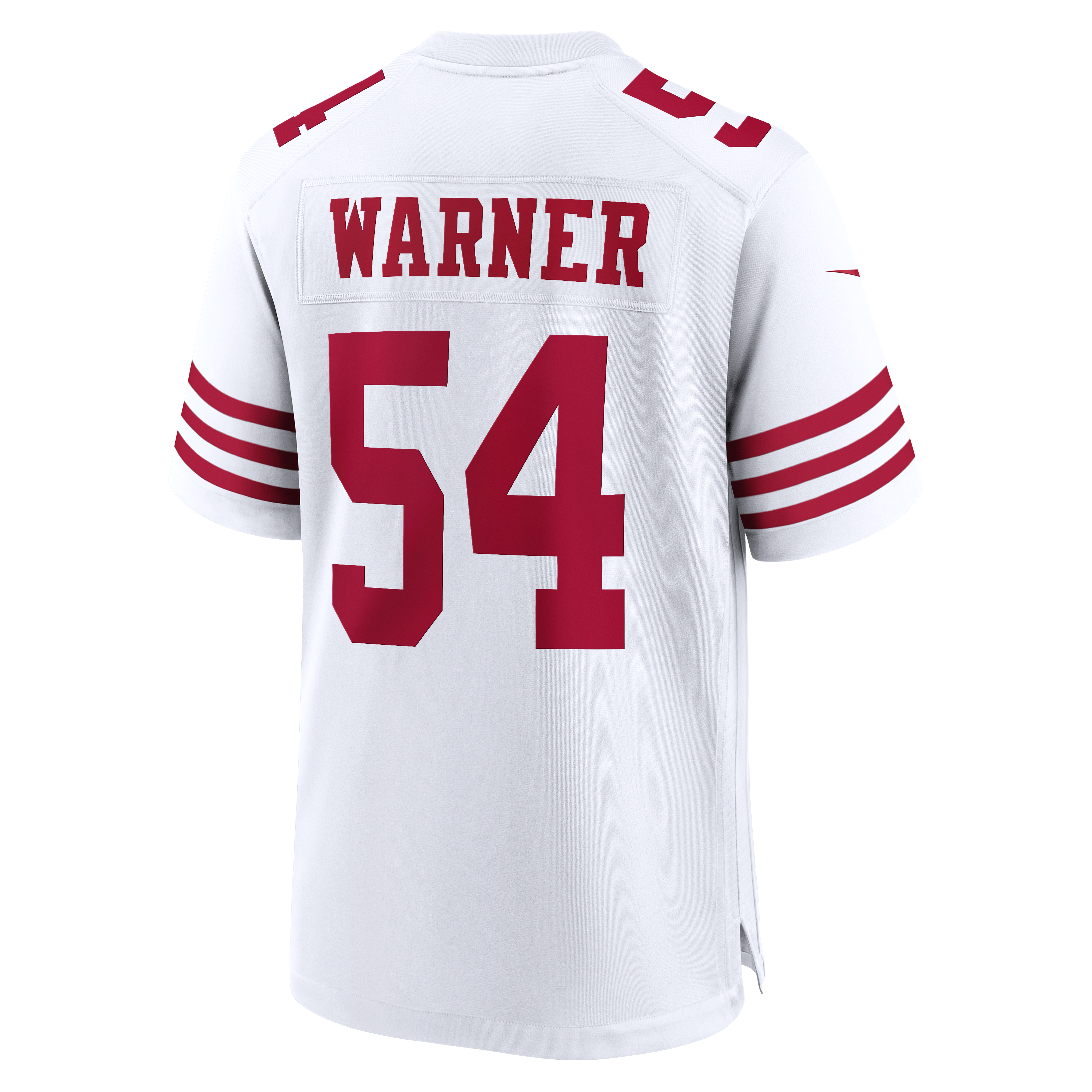 Fred Warner San Francisco 49ers Game Jersey White NFL Football Fan Wear Fred Warner