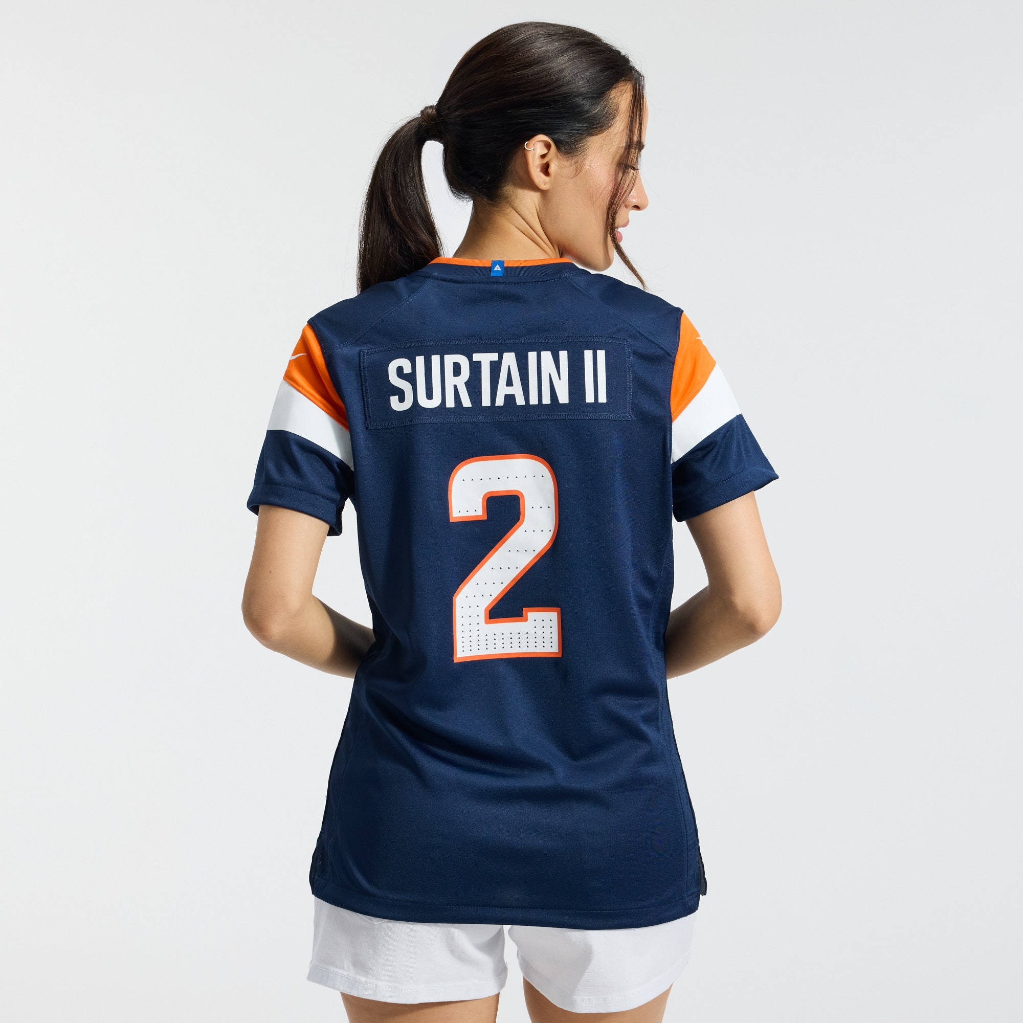 Patrick Surtain Denver Broncos Game Jersey Navy NFL Football Fan Wear