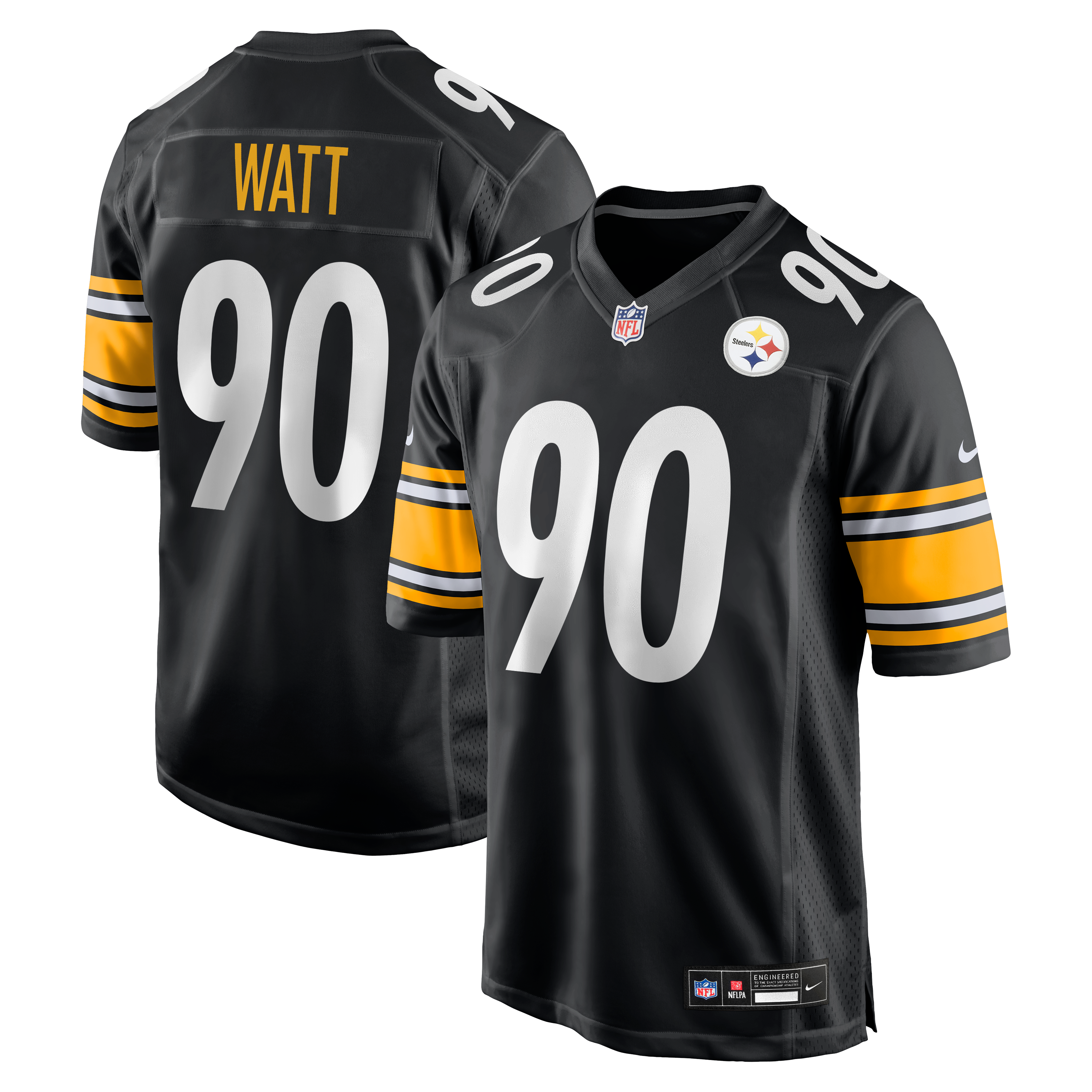 TJ Watt Pittsburgh Steelers Alternate Jersey Black NFL Football Fan Wear TJ Watt