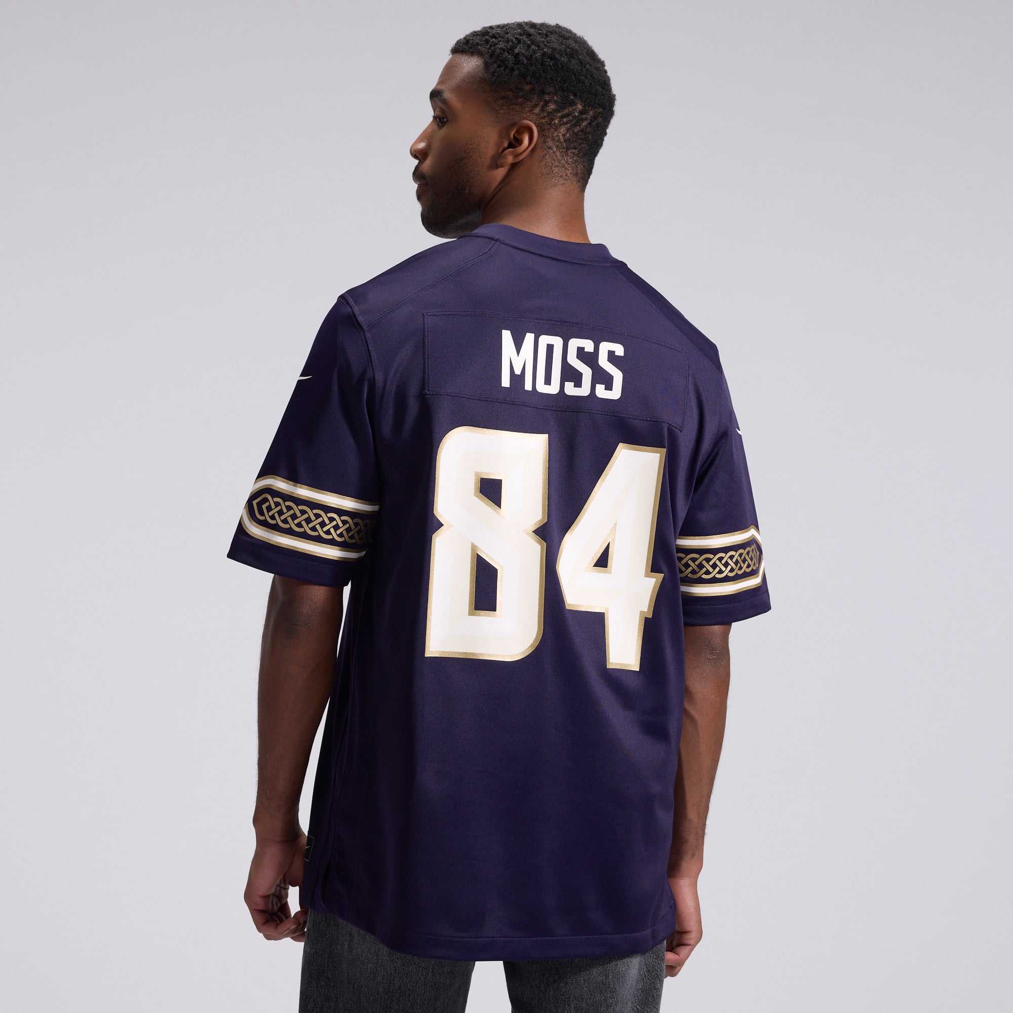 Randy Moss Minnesota Vikings Game Jersey Purple NFL Football Fan Wear Randy Moss