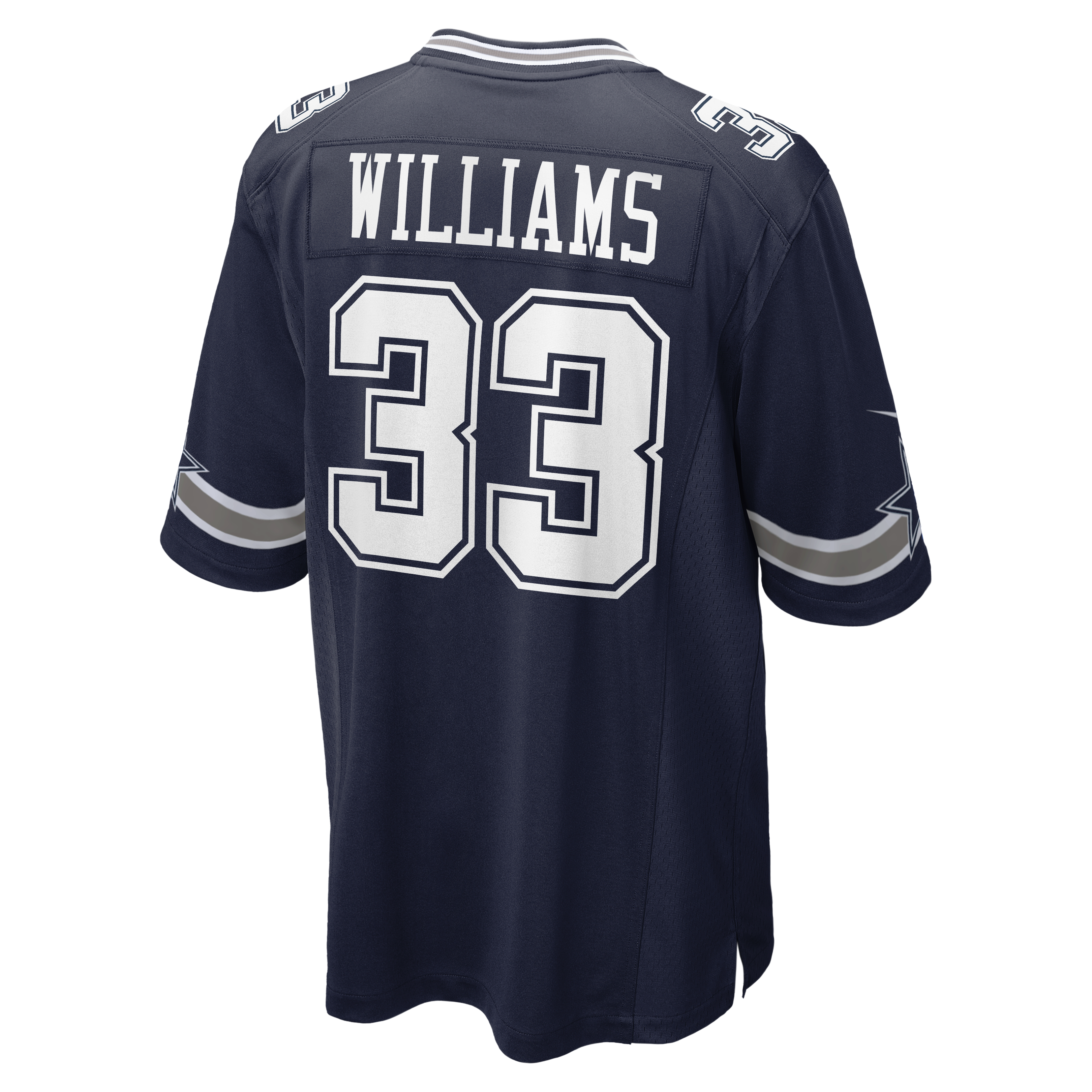 Javonte Williams Dallas Cowboys Game Jersey Navy NFL Football Fan Wear Javonte Williams