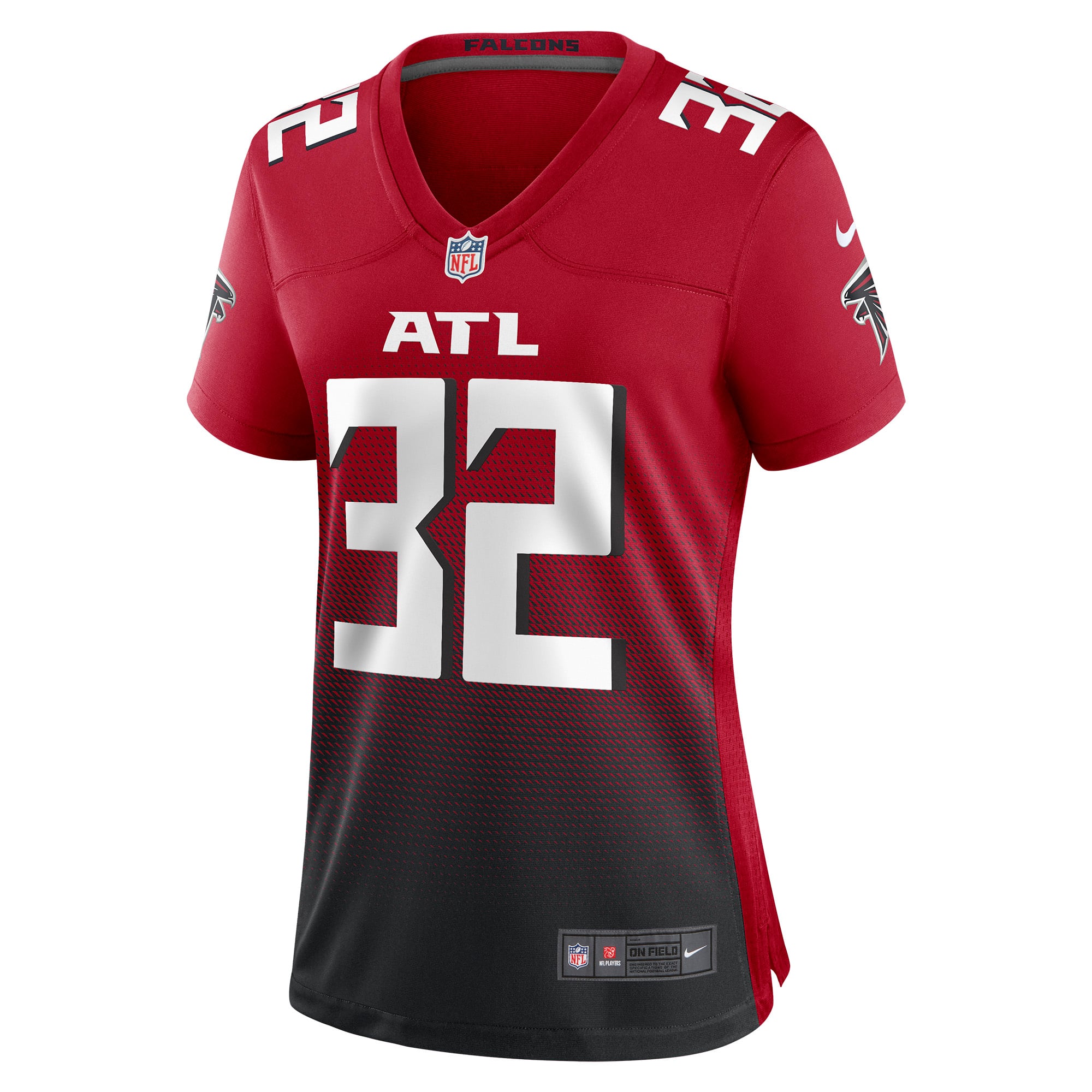 Jamal Anderson Retired Atlanta Falcons Game Jersey Red NFL Football Fan Wear Jamal Anderson Retired