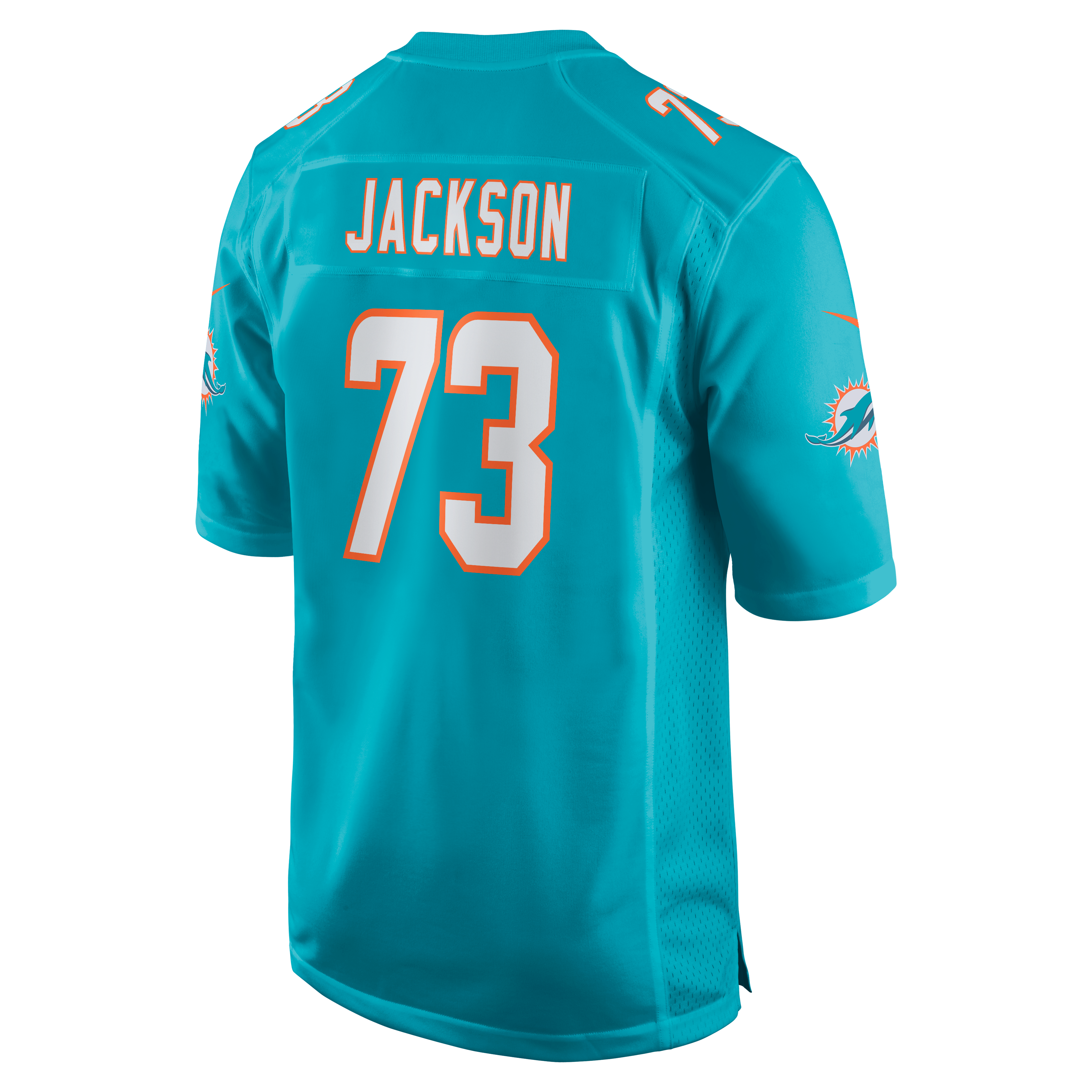 Austin Jackson Miami Dolphins Game Jersey Aqua NFL Football Fan Wear Austin Jackson