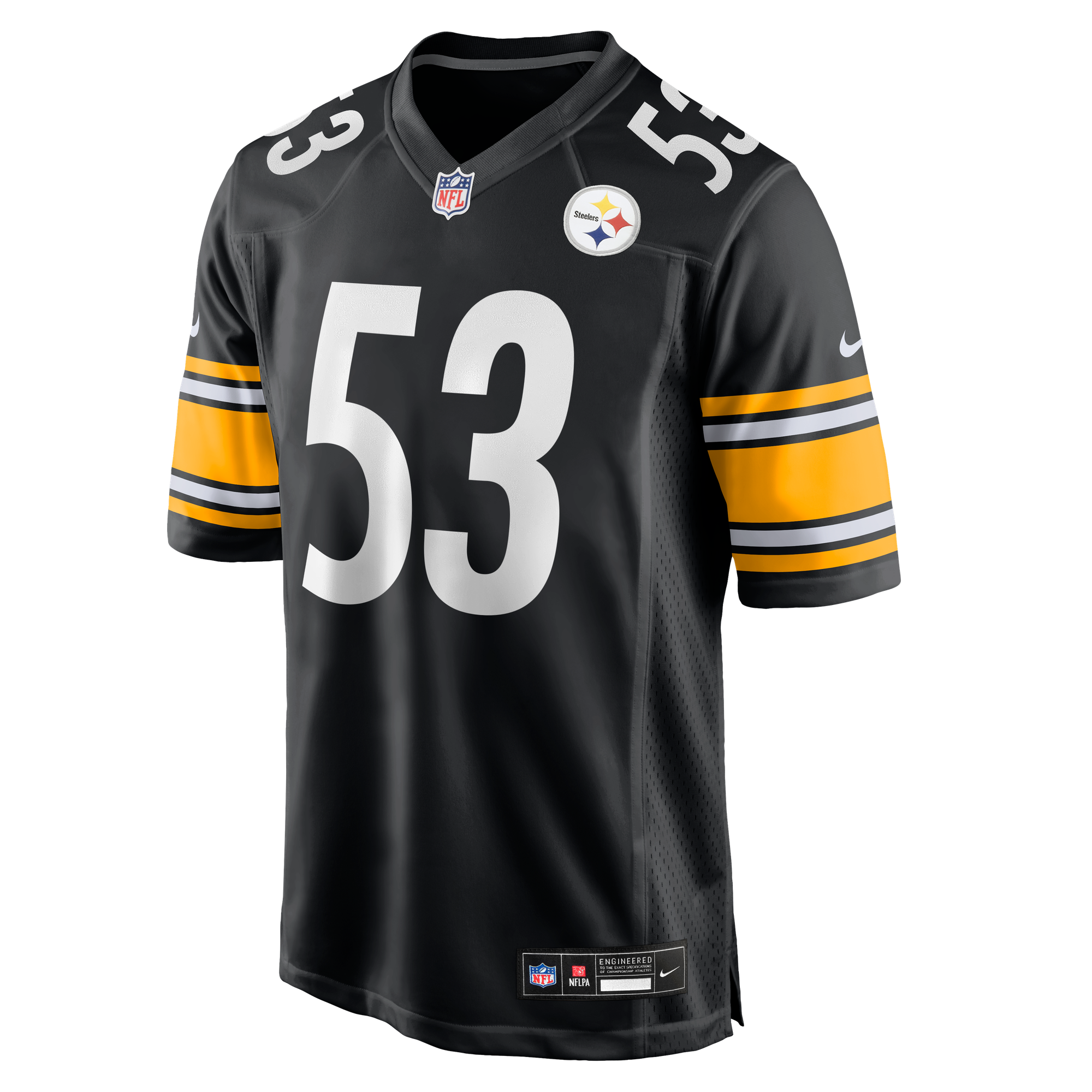 JaWhaun Bentley Pittsburgh Steelers Game Jersey Black NFL Football Fan Wear JaWhaun Bentley