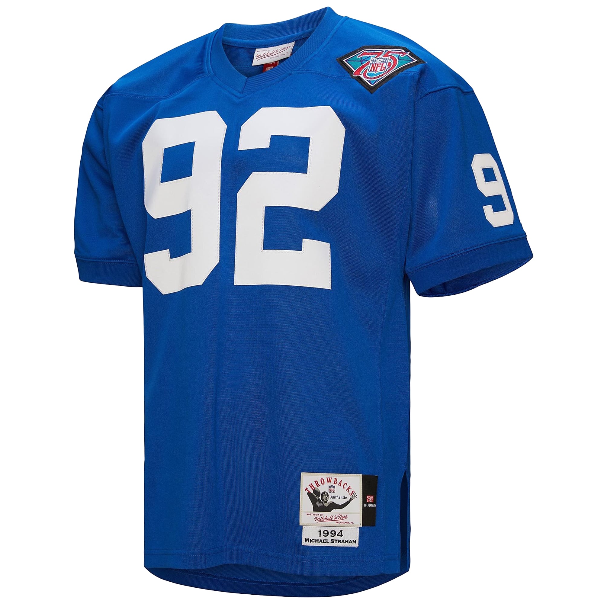 Retired Michael Strahan New York Giants Player Jersey Royal NFL Football Fan Wear