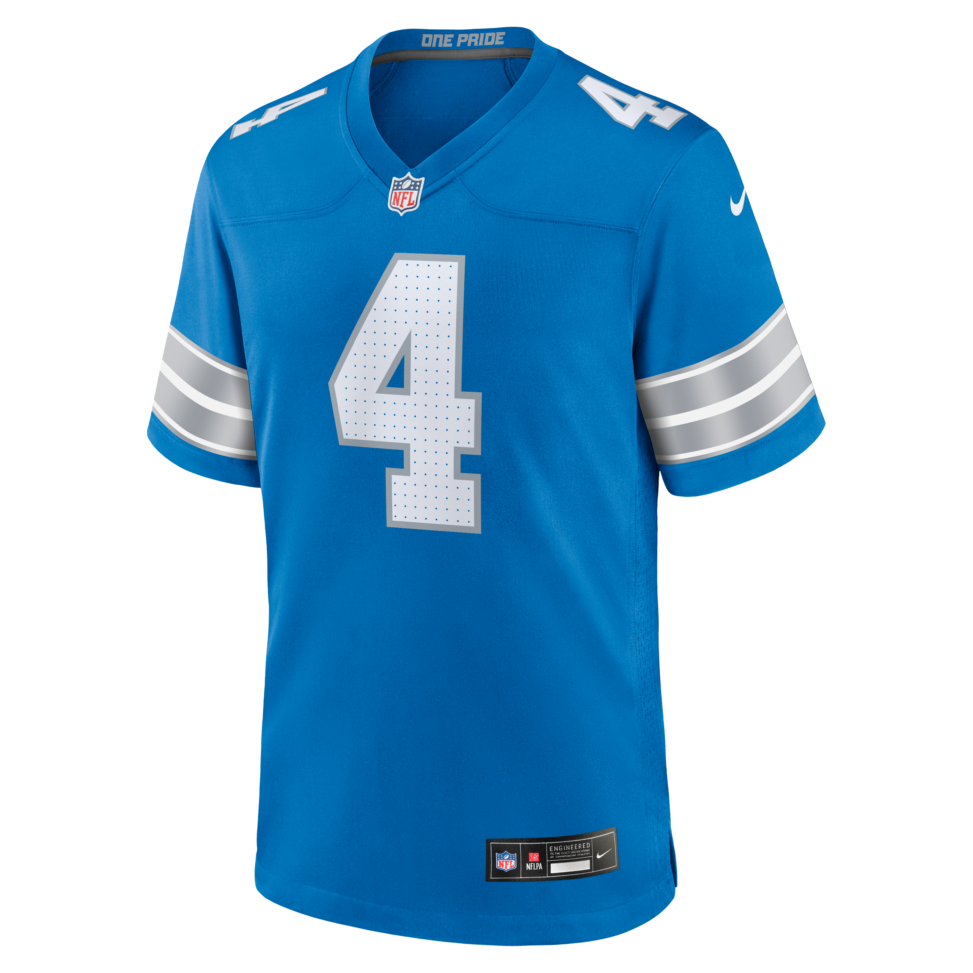 DJ Reed Detroit Lions Game Jersey Blue NFL Football Fan Wear