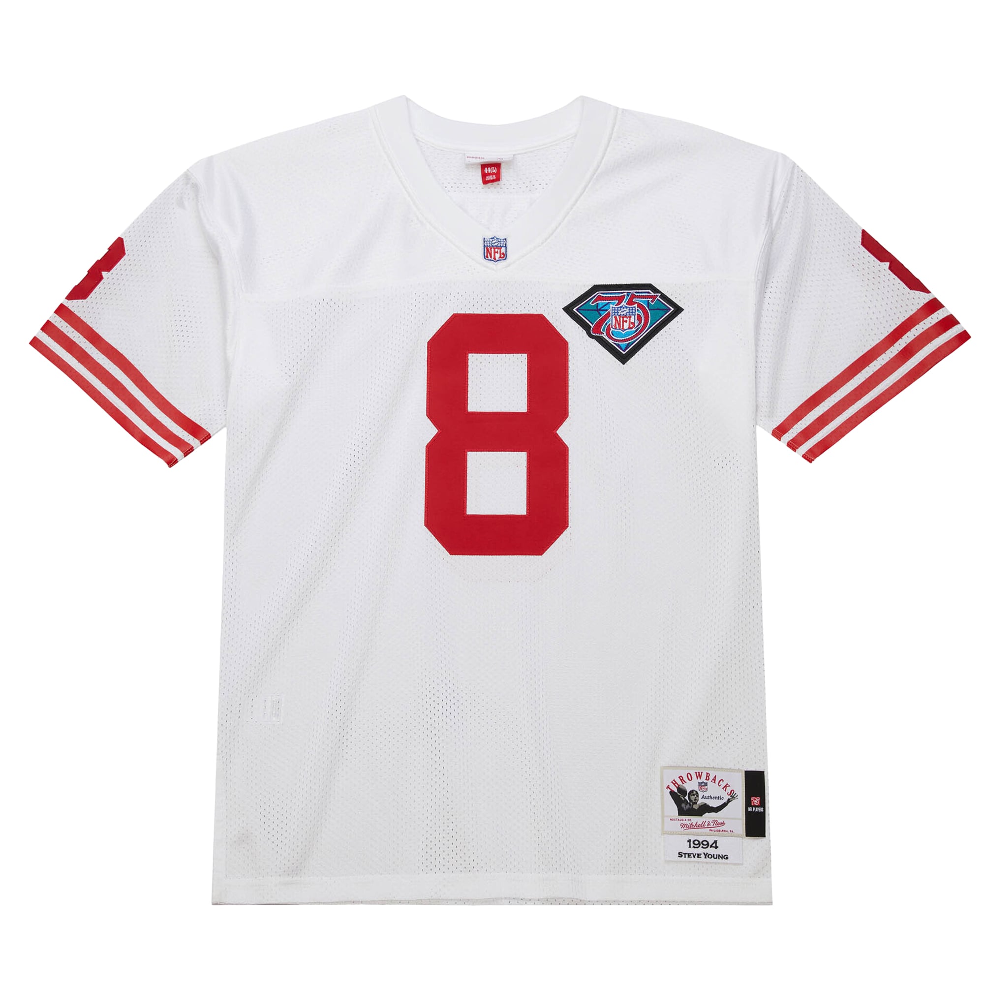 Retired Steve Young San Francisco 49ers Player Jersey White NFL Football Fan Wear
