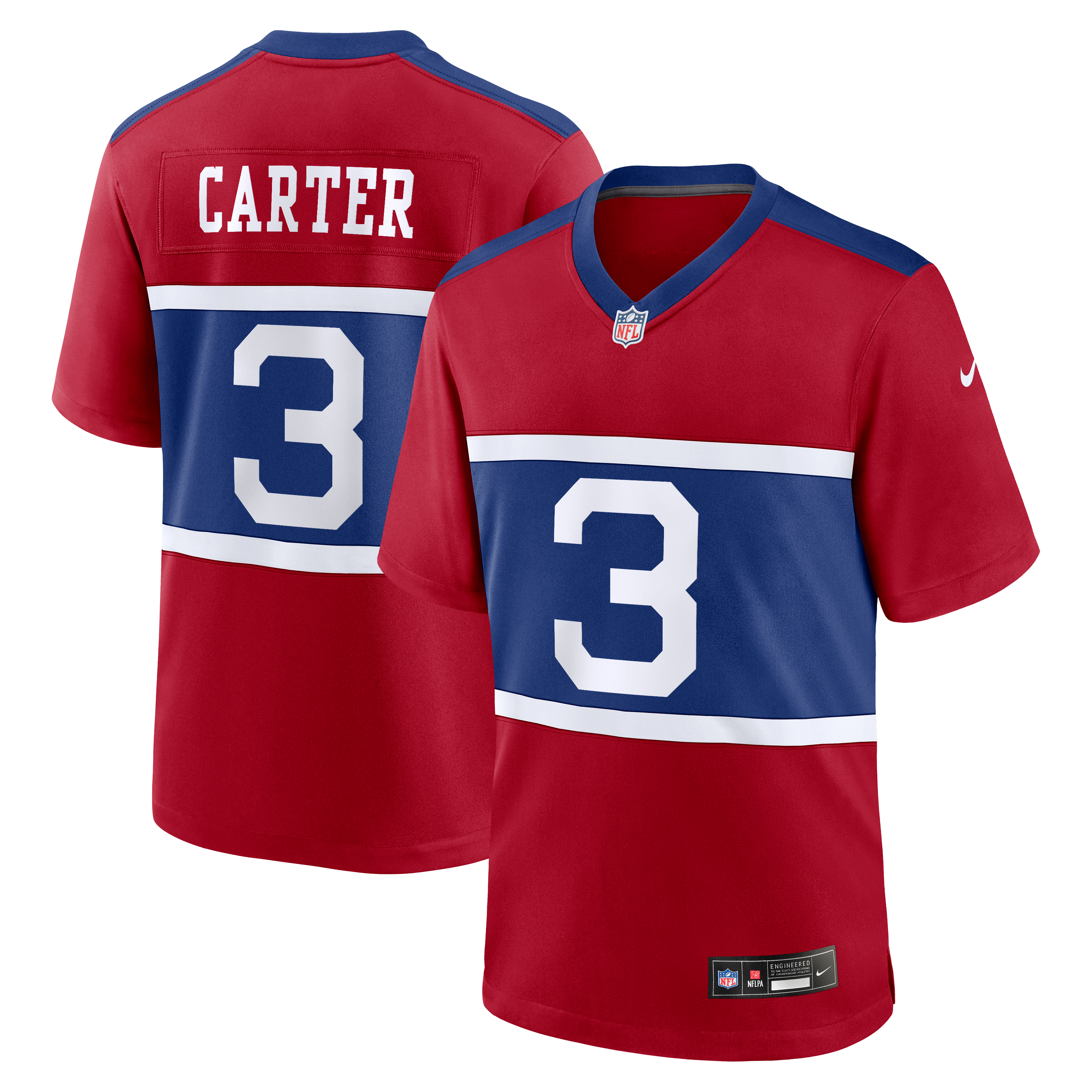 New York Giants Game Jersey Red NFL Football Fan Wear