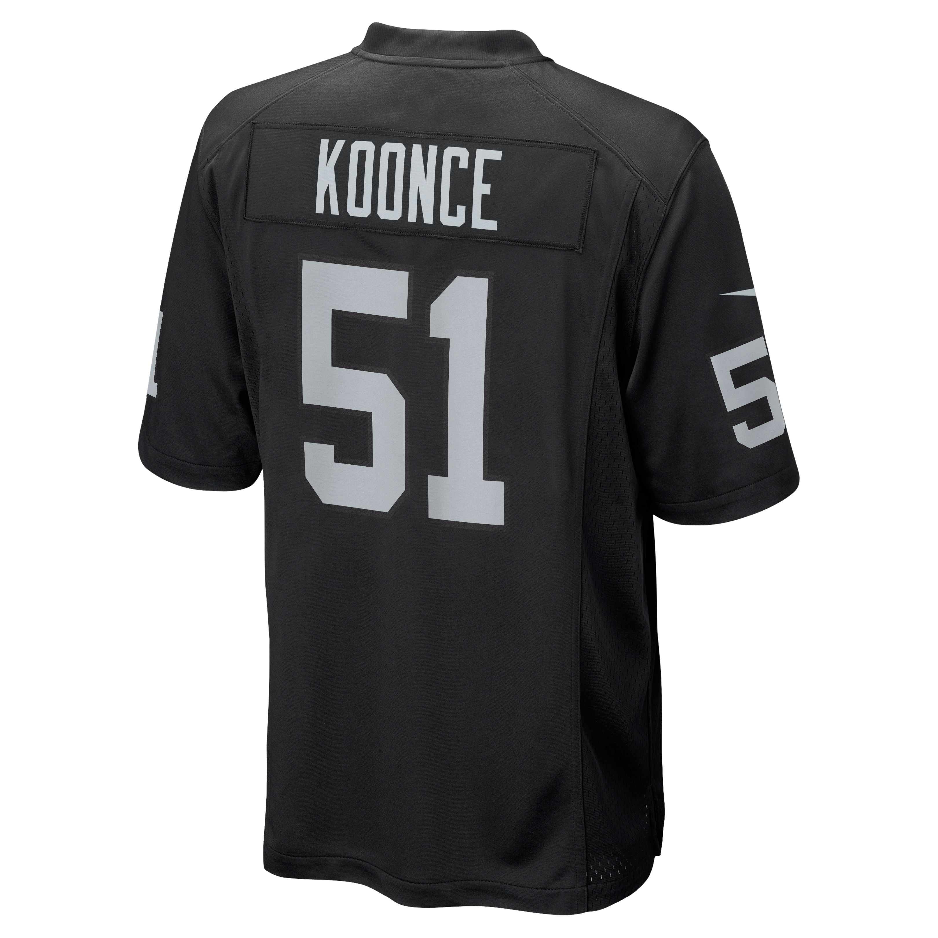 Malcolm Koonce Las Vegas Raiders Game Jersey Black NFL Football Fan Wear