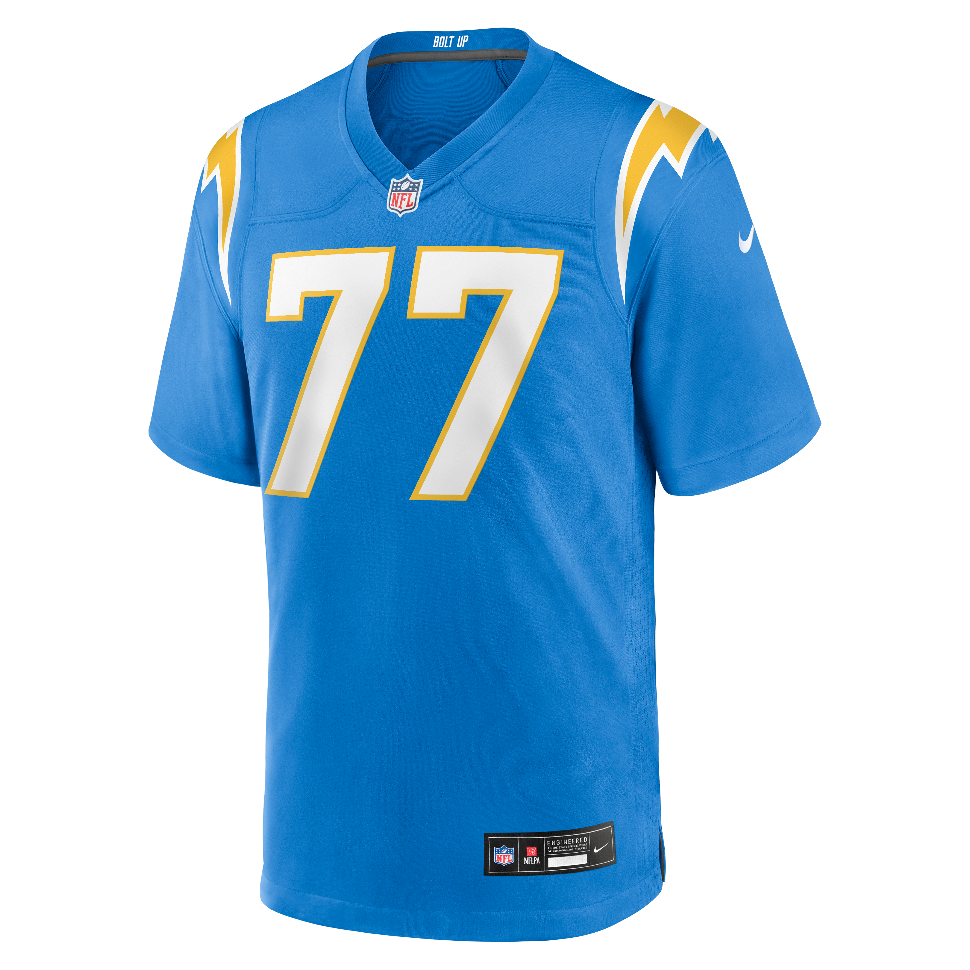 Travis Burke Los Angeles Chargers Game Jersey Powder Blue NFL Football Fan Wear