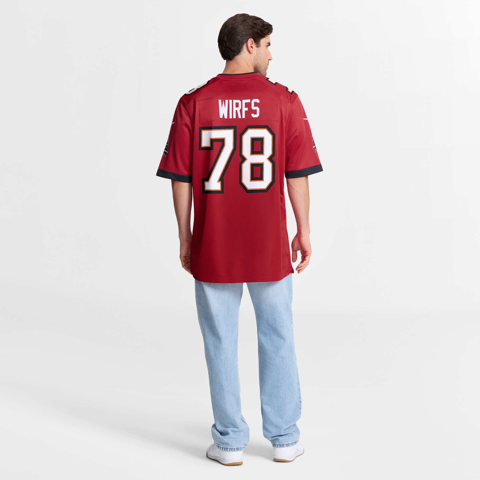 Tristan Wirfs Tampa Bay Buccaneers Game Jersey Red NFL Football Fan Wear