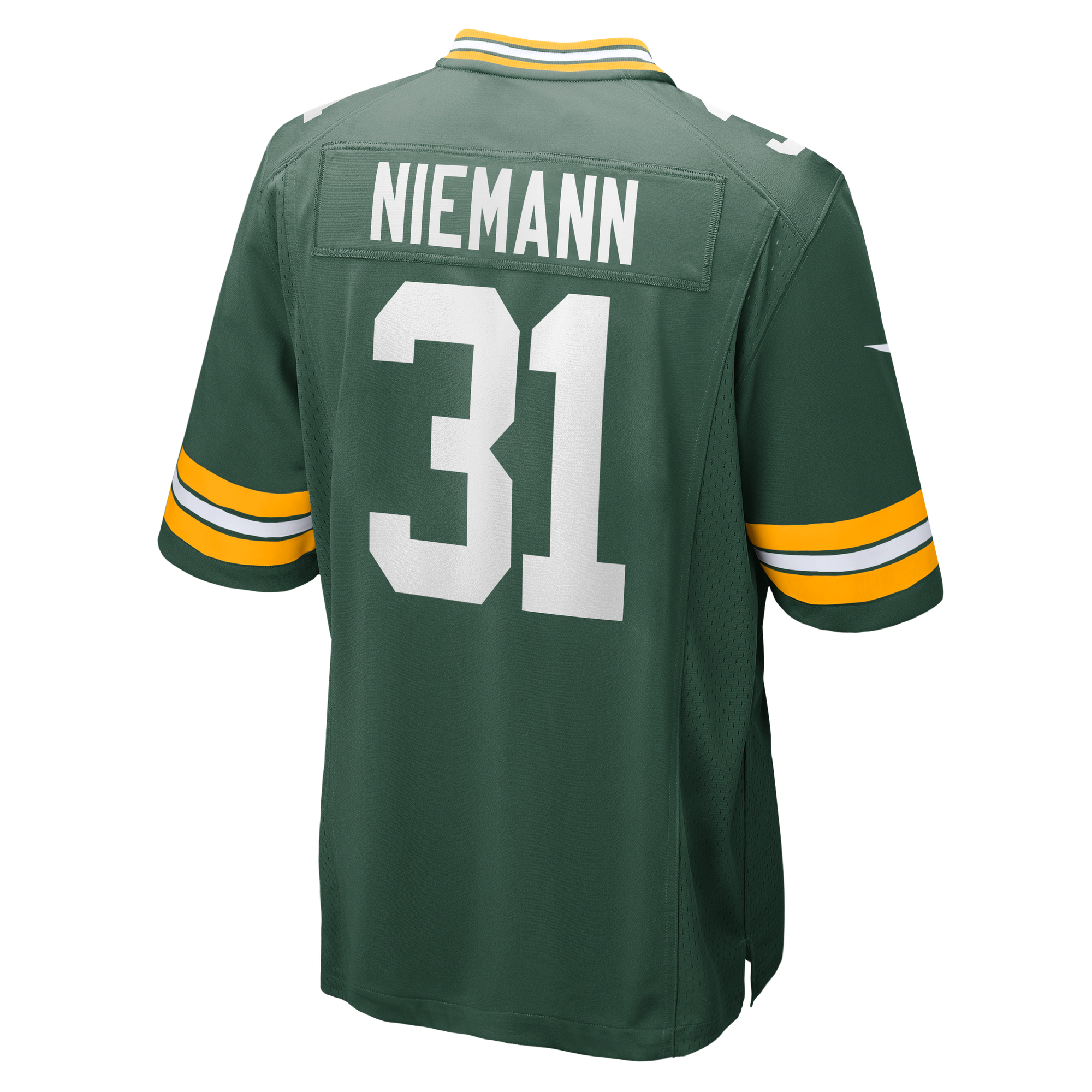 Nick Niemann Green Bay Packers Game Jersey Green NFL Football Fan Wear Nick Niemann