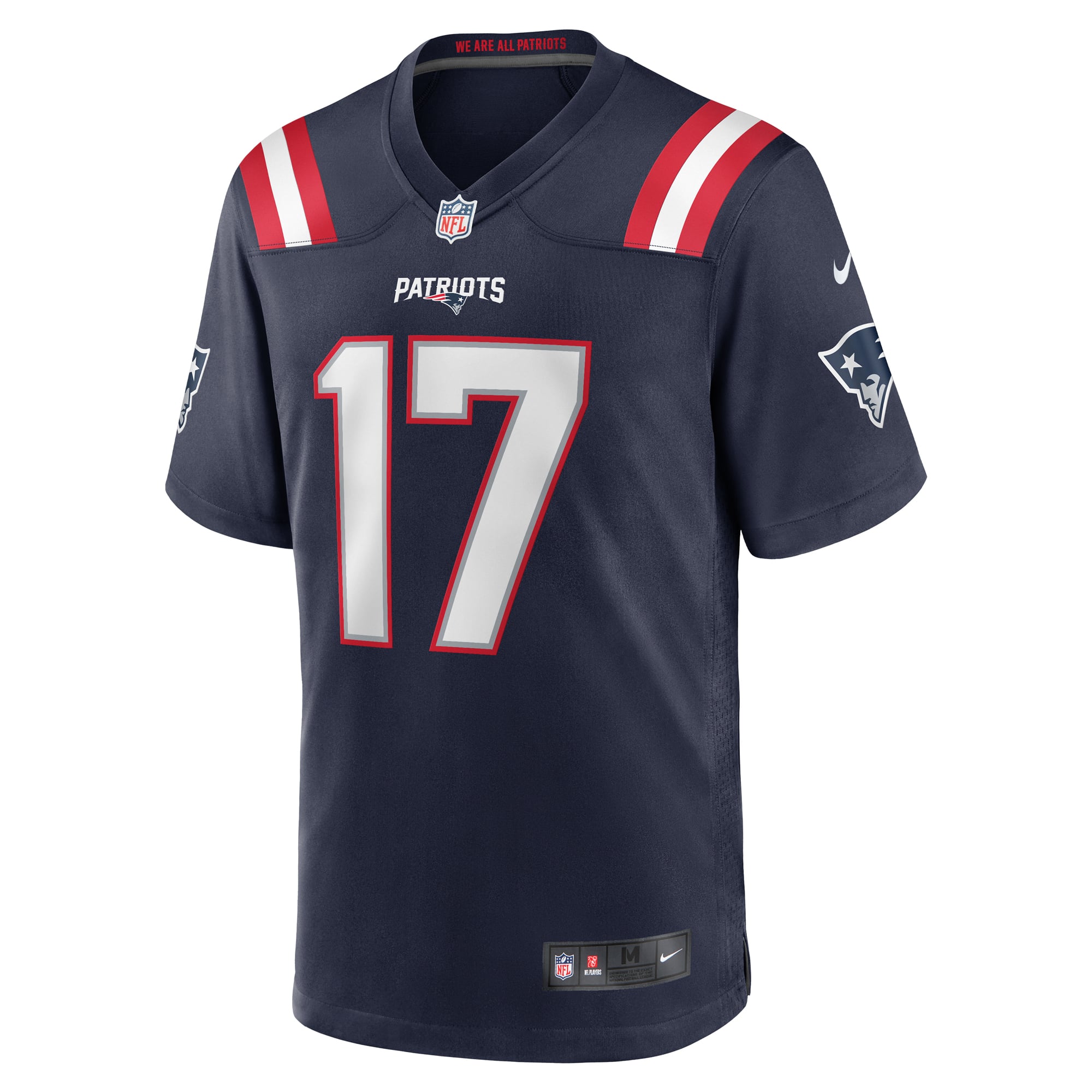 Bryce Baringer New England Patriots Game Jersey Navy NFL Football Fan Wear Bryce Baringer