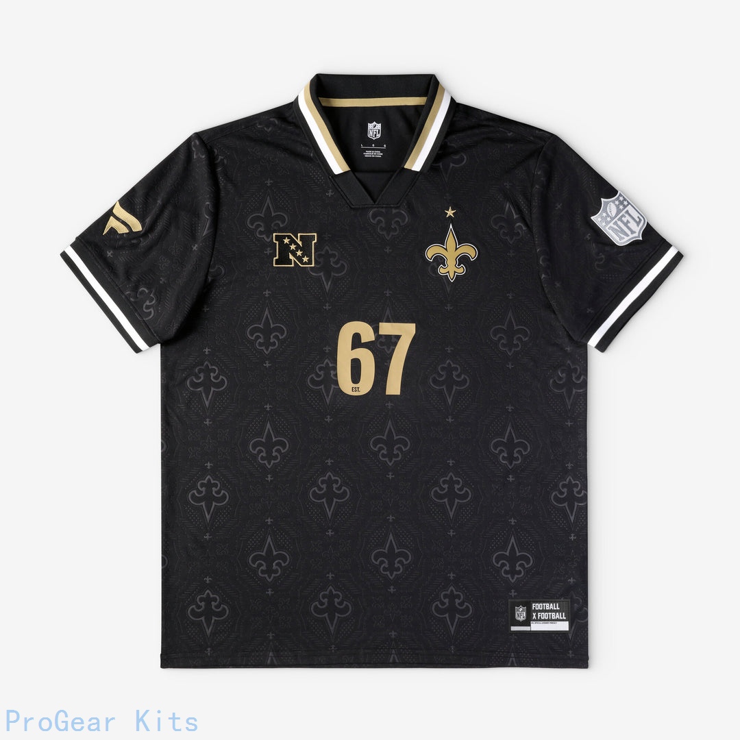 New Orleans Saints Game Jersey NFL Football Fan Wear Custom Number