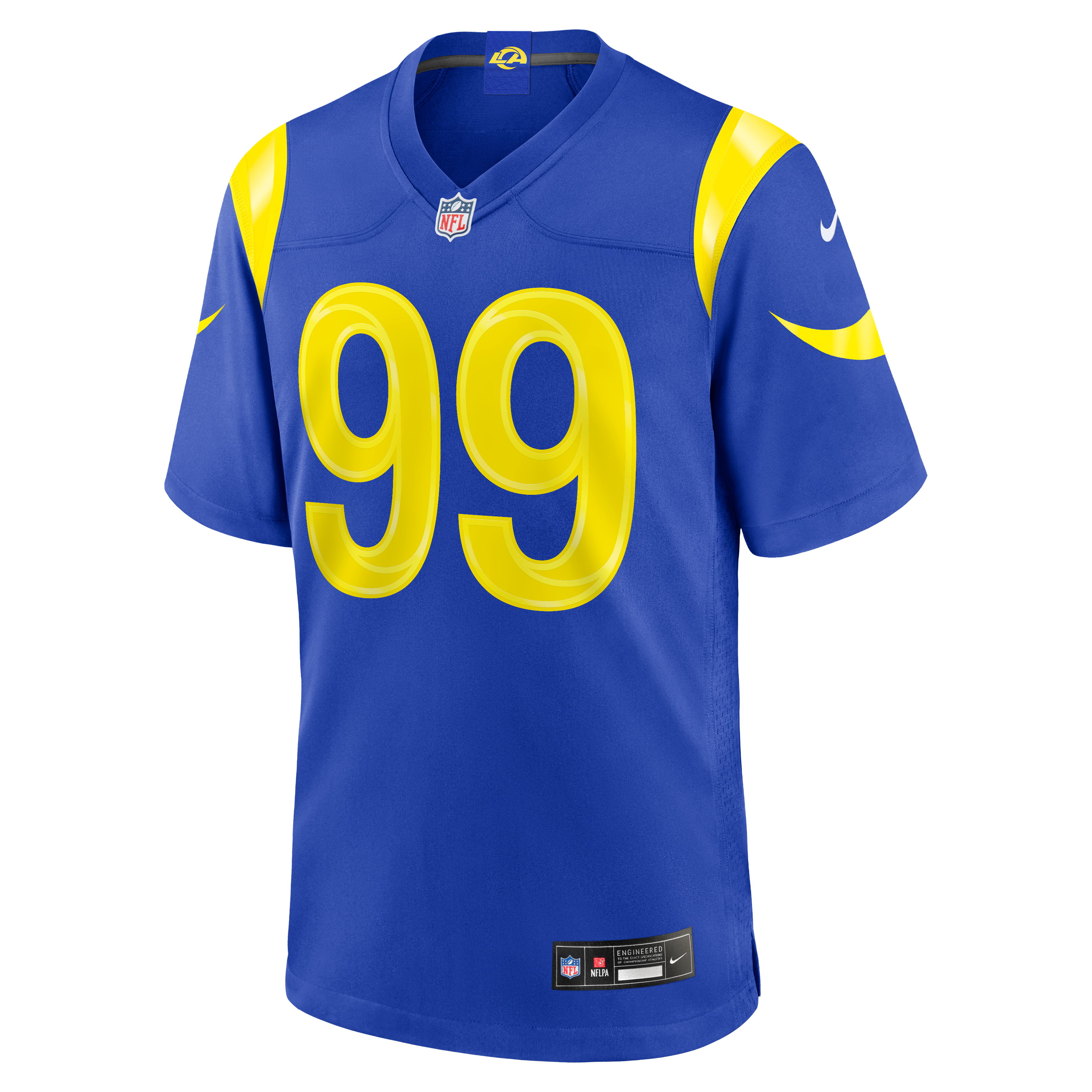 Aaron Donald Los Angeles Rams Game Jersey Royal NFL Football Fan Wear
