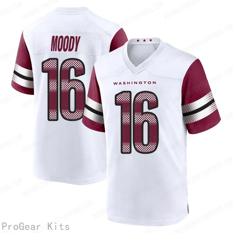 Jake Moody Washington Commanders Jersey No.16 White NFL Football Fan Wear