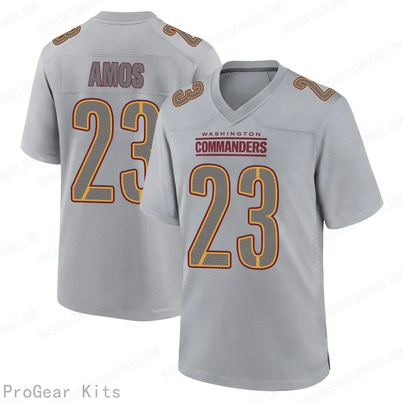 Trey Amos Atmosphere Washington Commanders Game Jersey No.23 Gray NFL Football Fan Wear