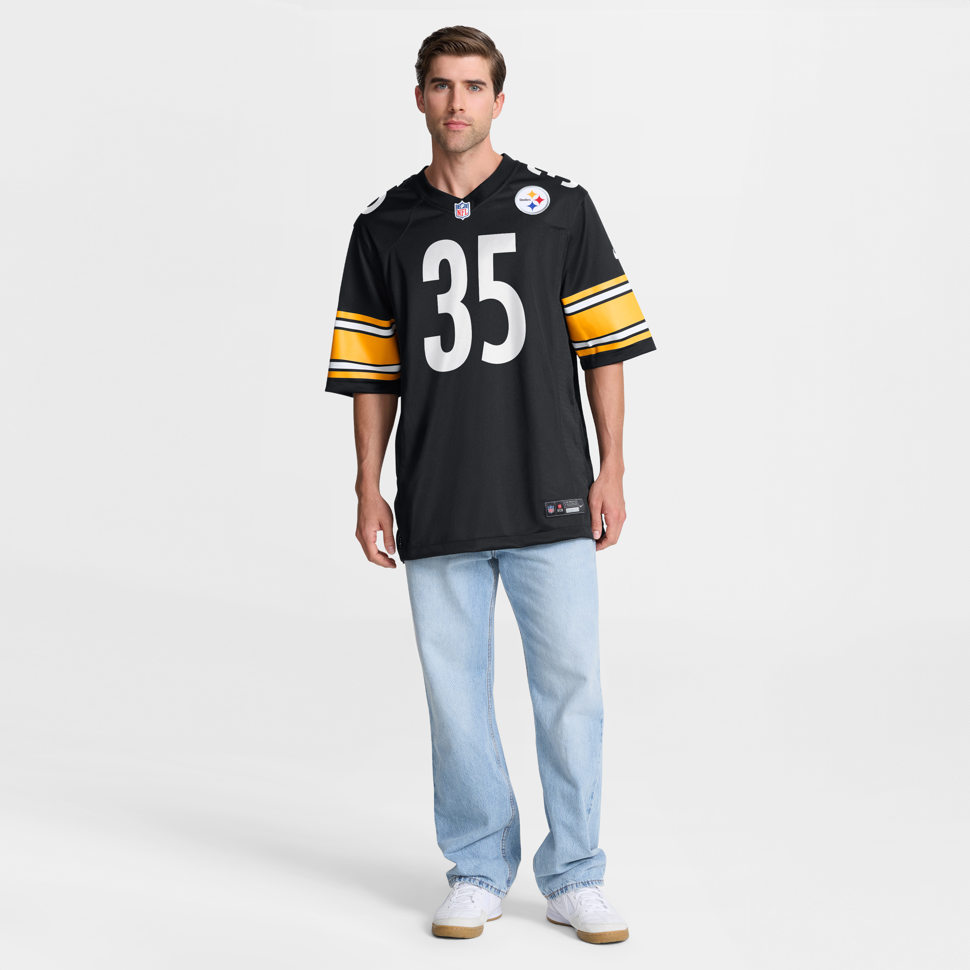 Jamel Dean Pittsburgh Steelers Game Jersey Black NFL Football Fan Wear