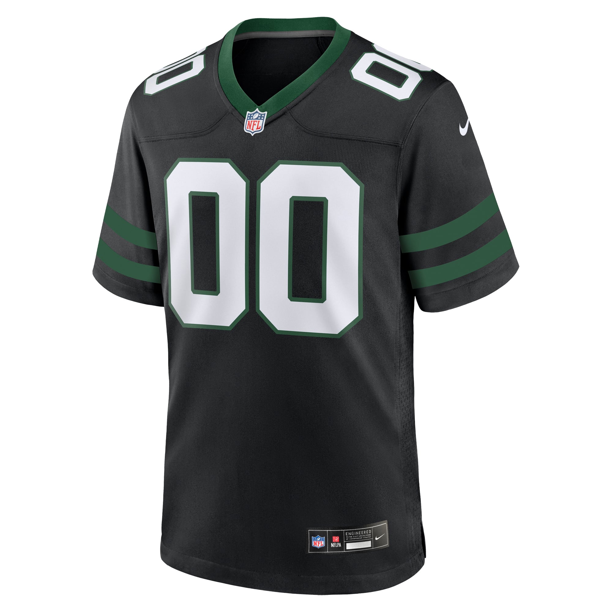 New York Jets Game Jersey Black NFL Football Fan Wear Custom Number