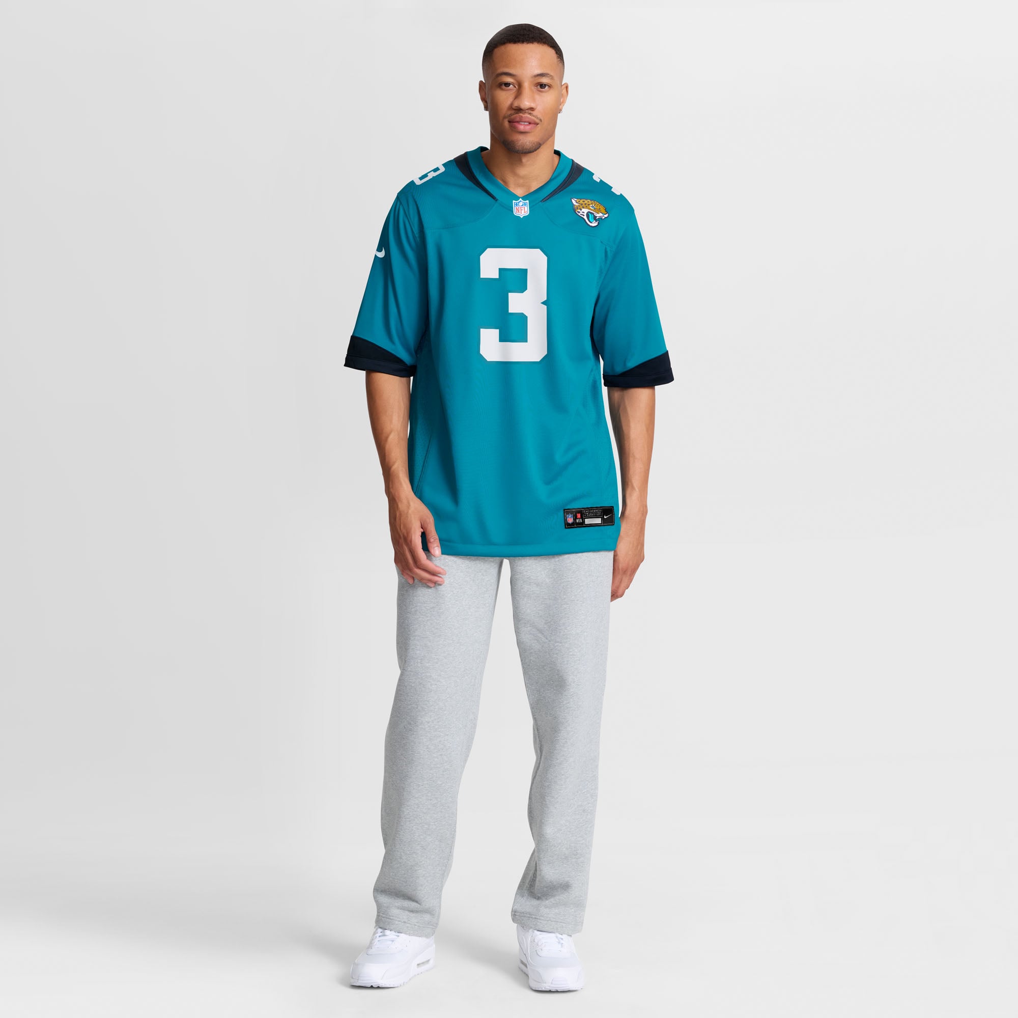 Jakobi Meyers Jacksonville Jaguars Game Jersey Teal NFL Football Fan Wear Jakobi Meyers