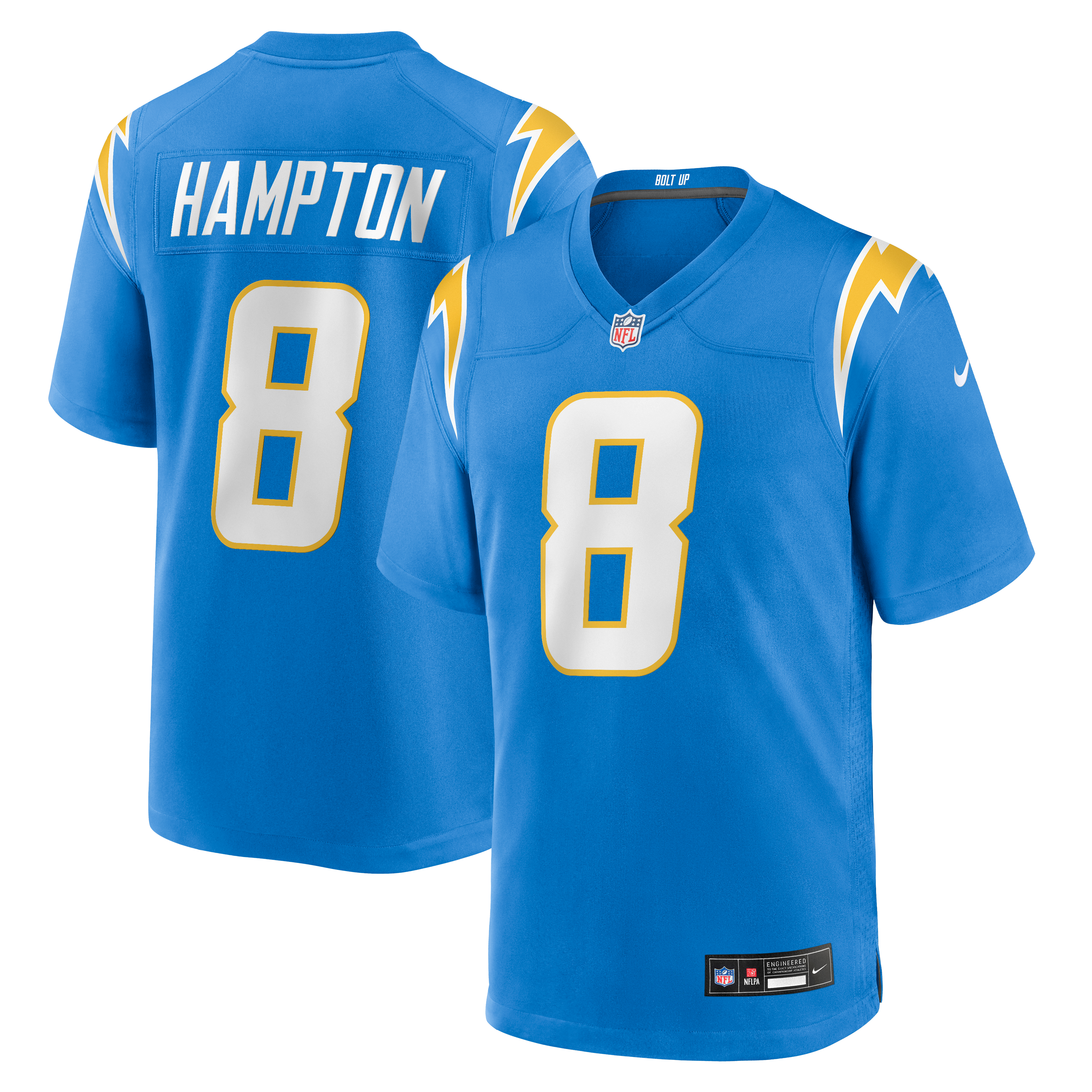 Round Pick Omarion Los Angeles Chargers Game Jersey NFL Football Fan Wear