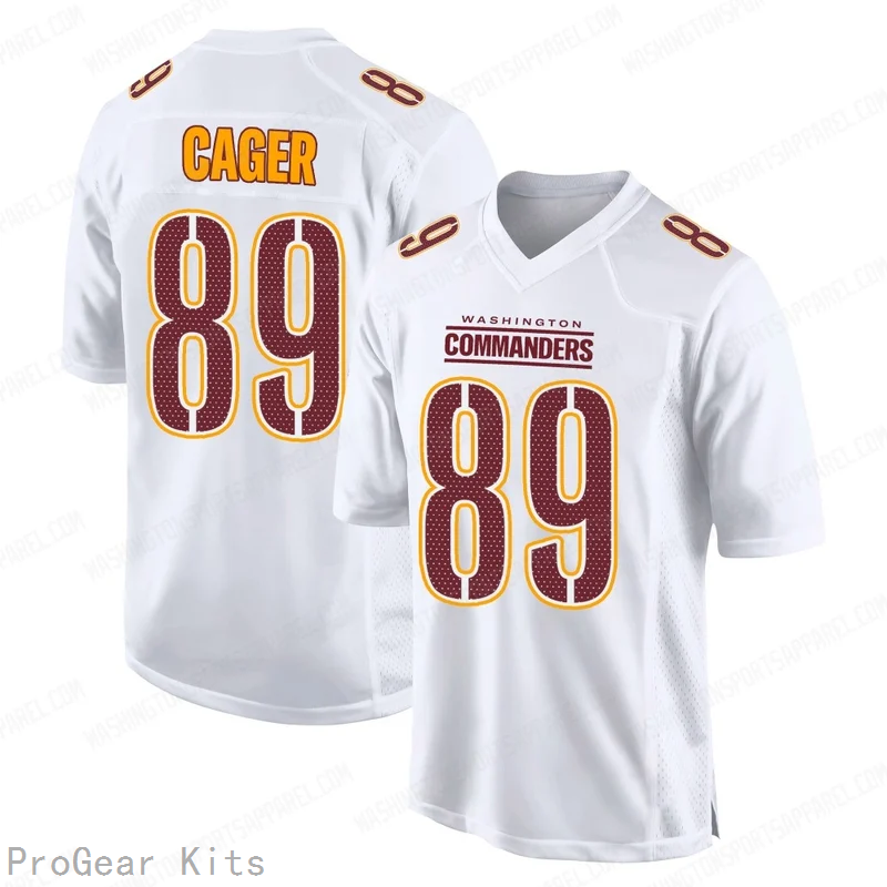 Lawrence Cager Tundra Washington Commanders Game Jersey No.89 White NFL Football Fan Wear