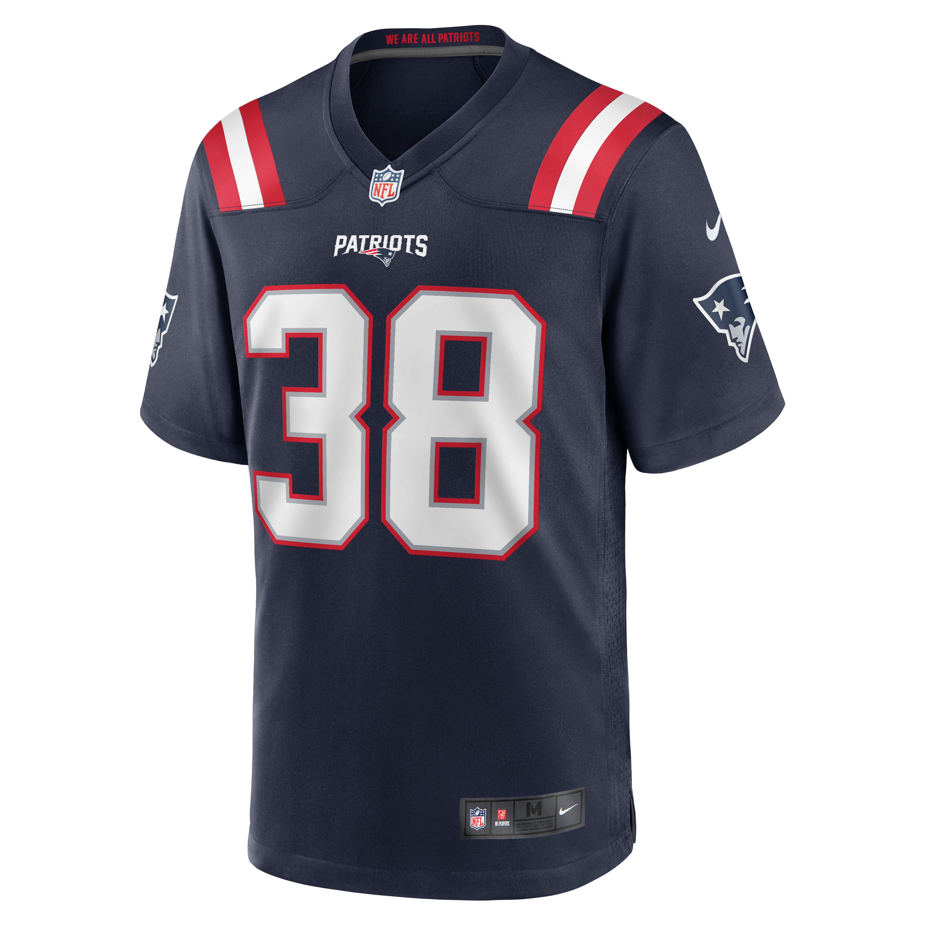 Rhamondre Stevenson New England Patriots Game Jersey Red NFL Football Fan Wear Rhamondre Stevenson