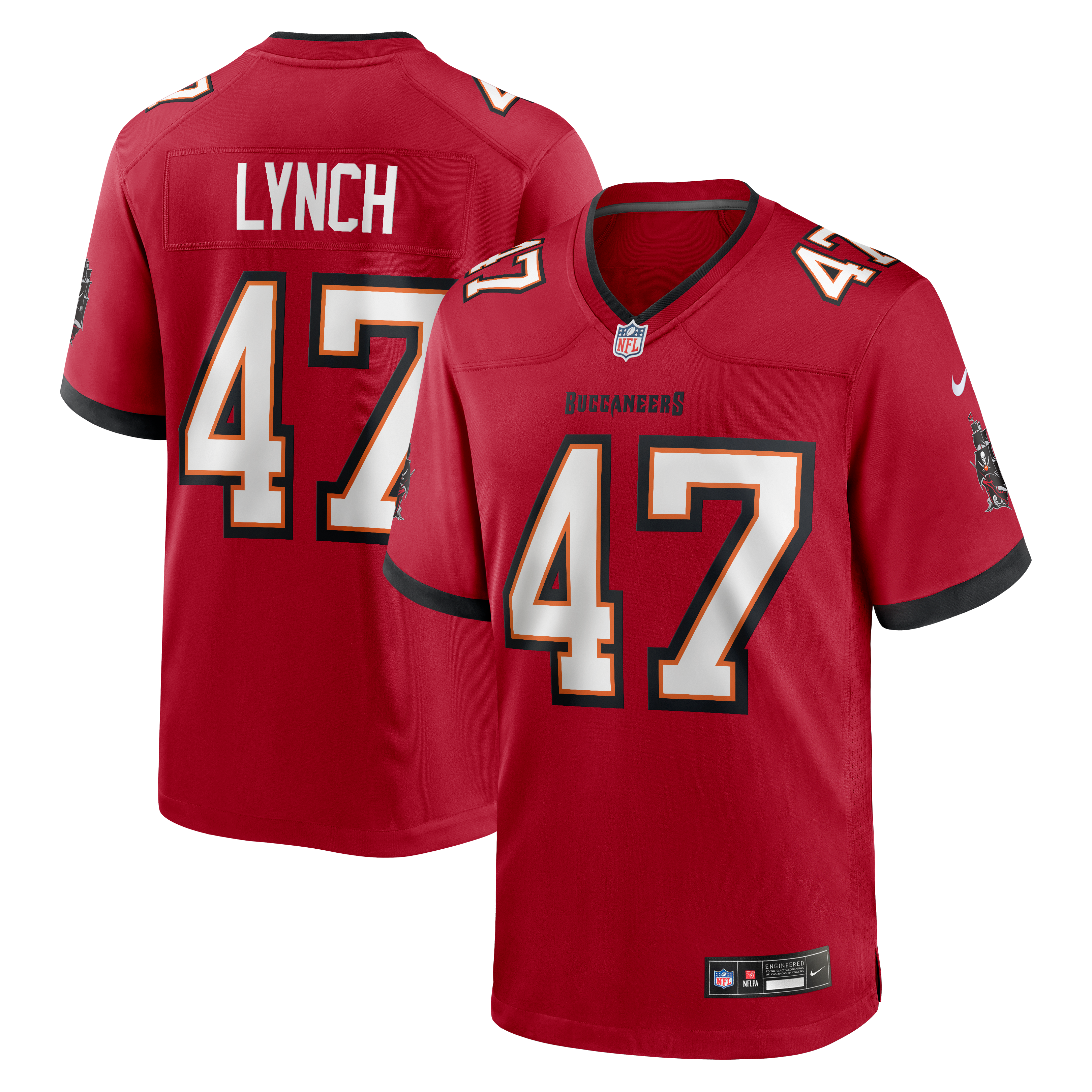 John Lynch Retired Tampa Bay Buccaneers Player Jersey Red NFL Football Fan Wear