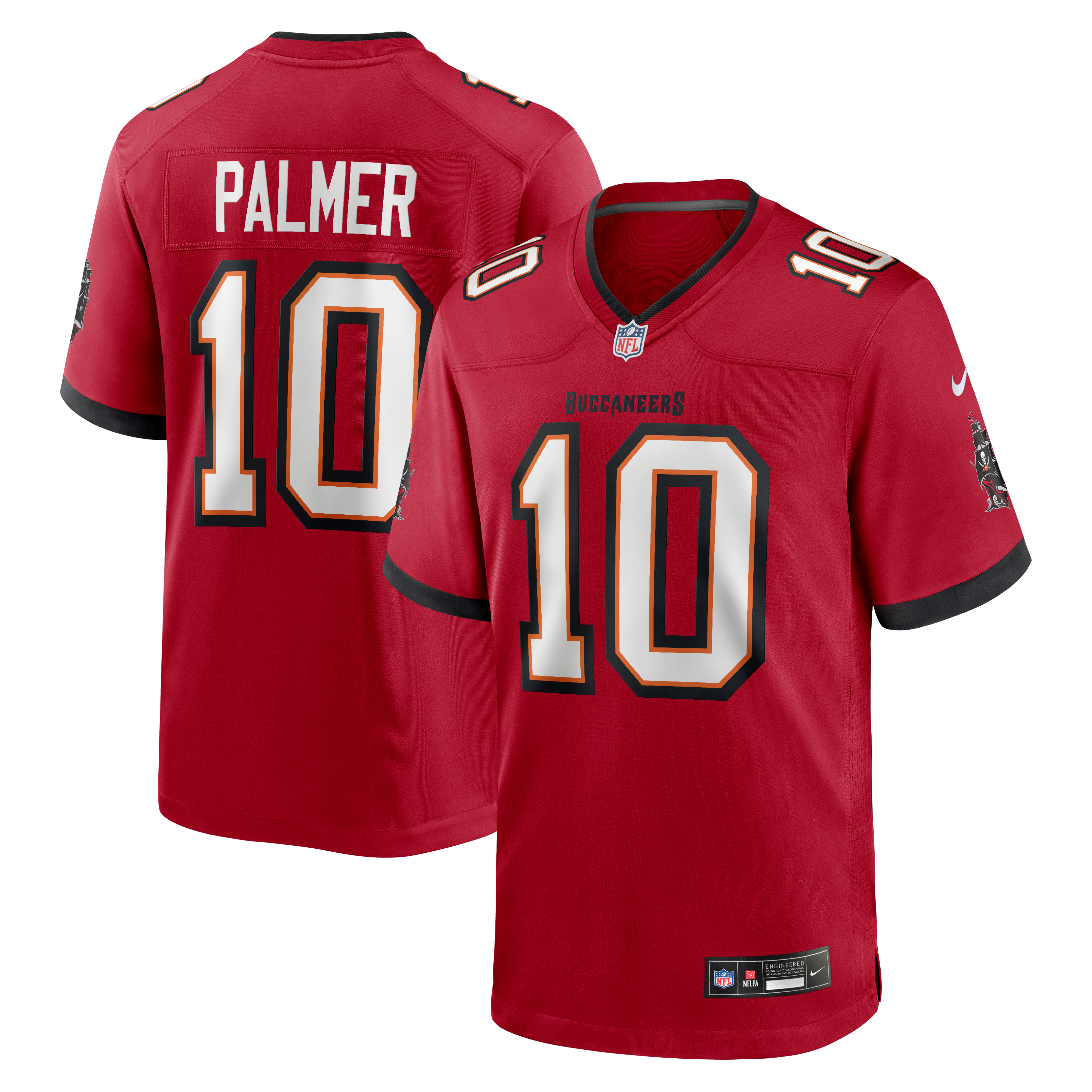 Trey Palmer Tampa Bay Buccaneers Game Jersey Red NFL Football Fan Wear