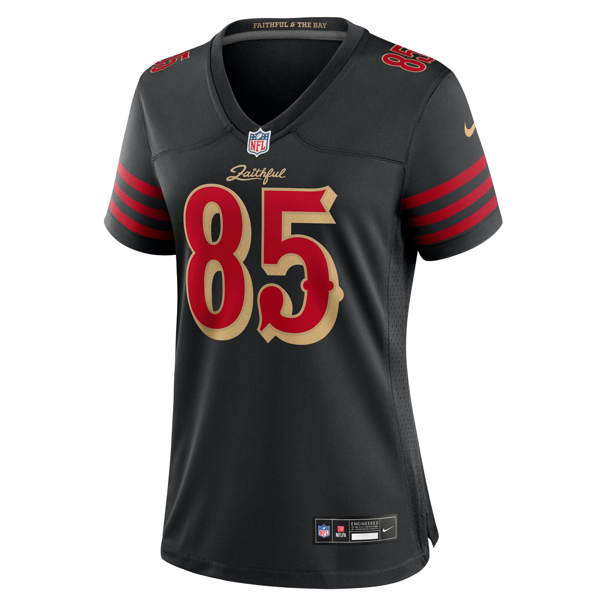 George Kittle San Francisco 49ers Game Jersey Black NFL Football Fan Wear