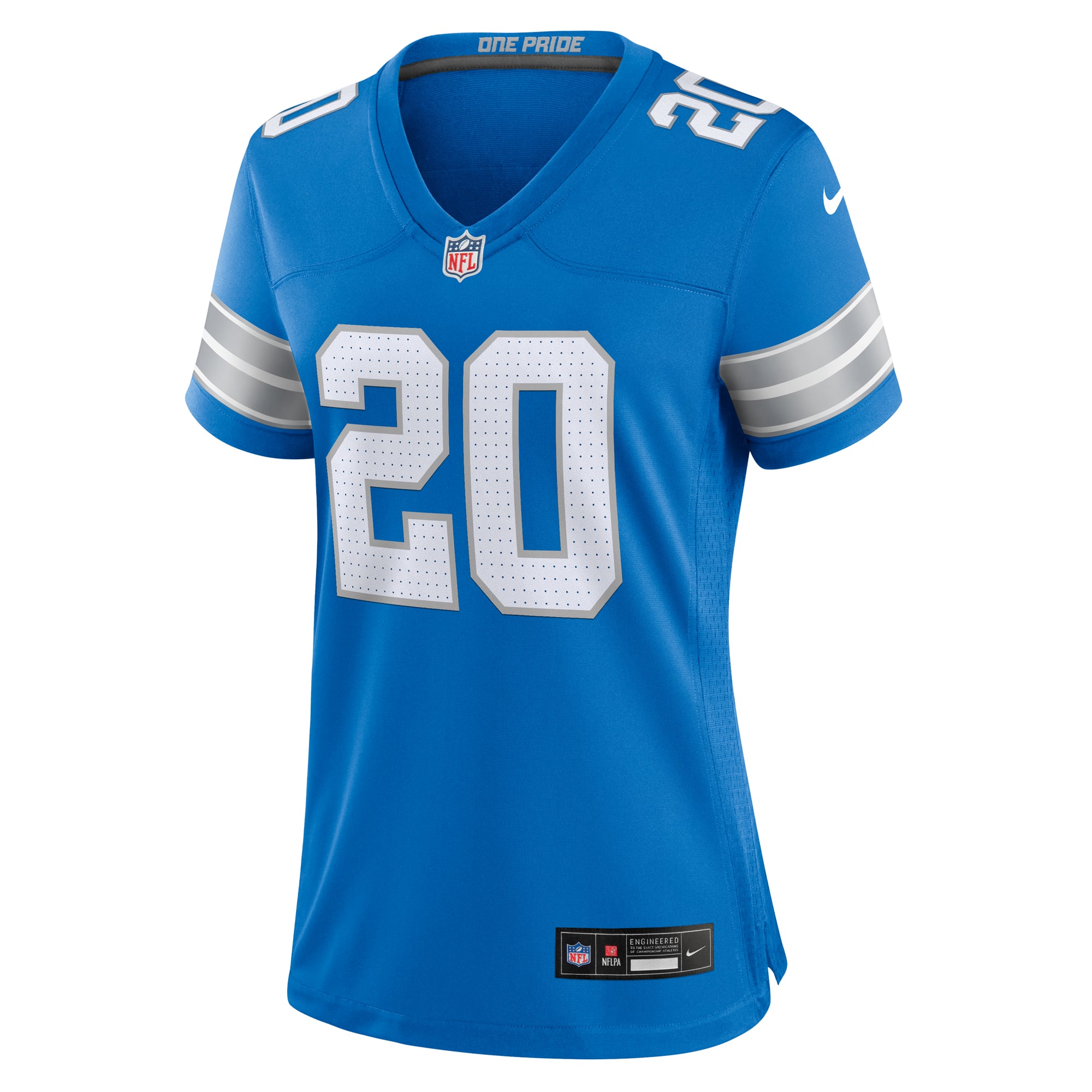 Retired Barry Sanders Detroit Lions Player Jersey Blue NFL Football Fan Wear