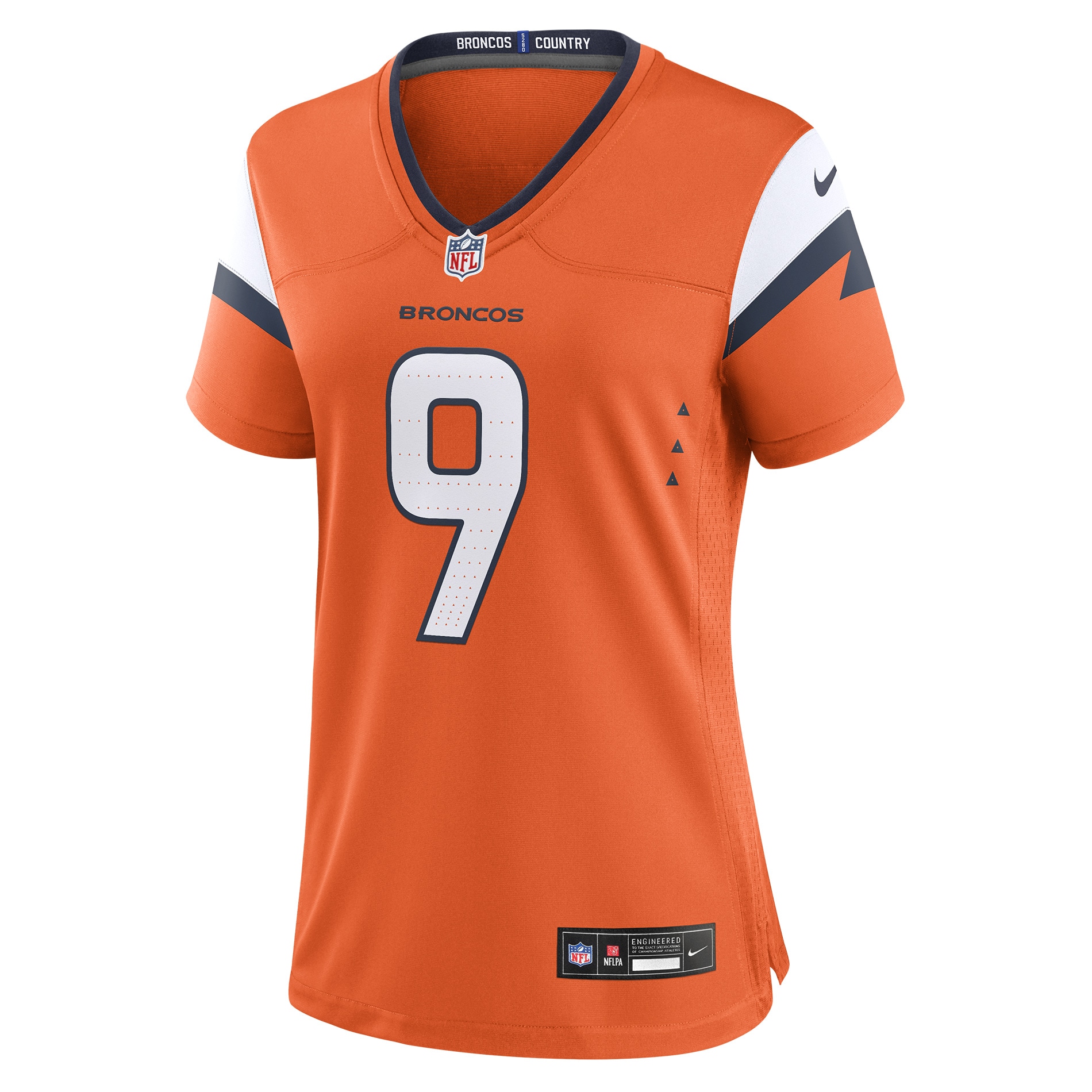 Talanoa Hufanga Denver Broncos Game Jersey Orange NFL Football Fan Wear