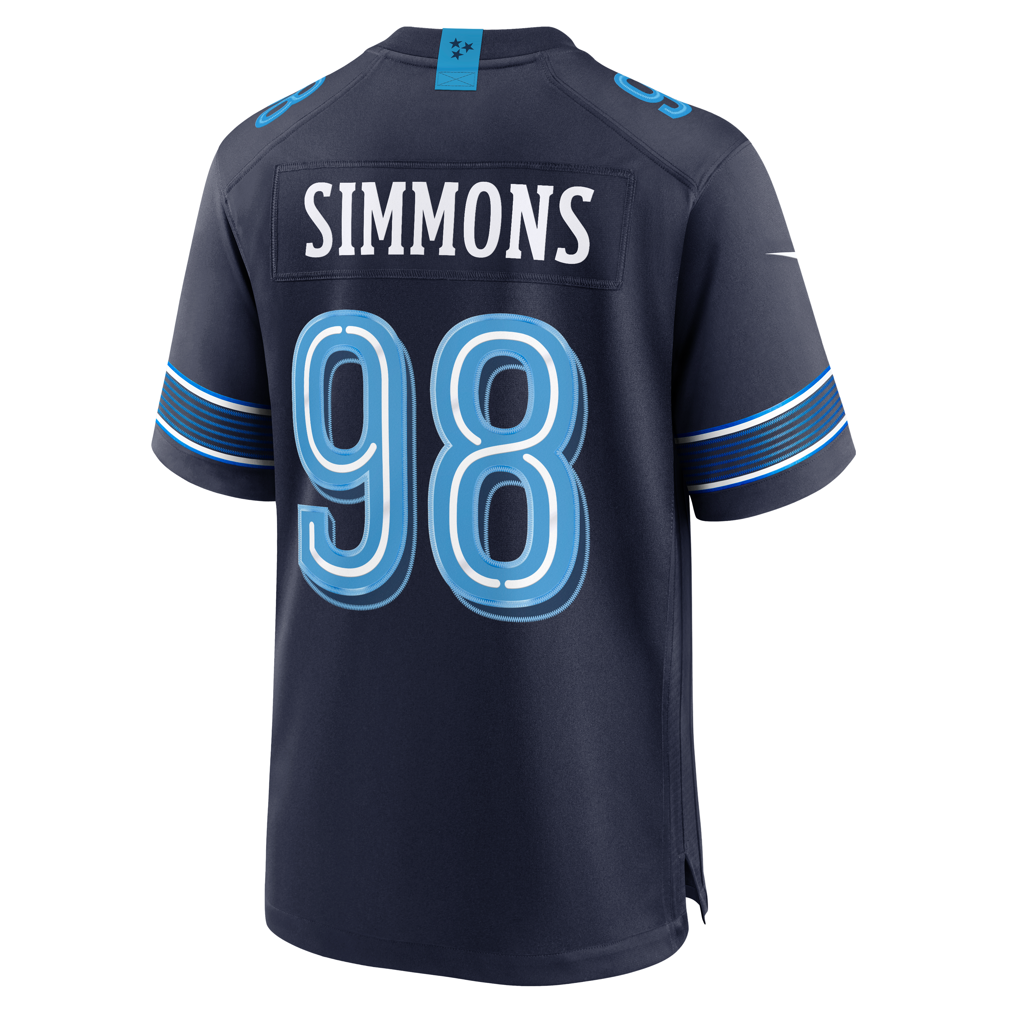Jeffery Simmons Tennessee Titans Game Jersey Navy NFL Football Fan Wear