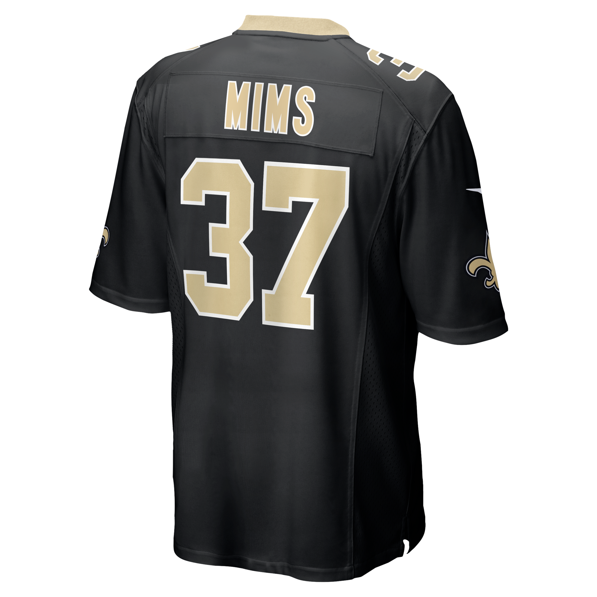 Jordan Mims New Orleans Saints Game Jersey Black NFL Football Fan Wear