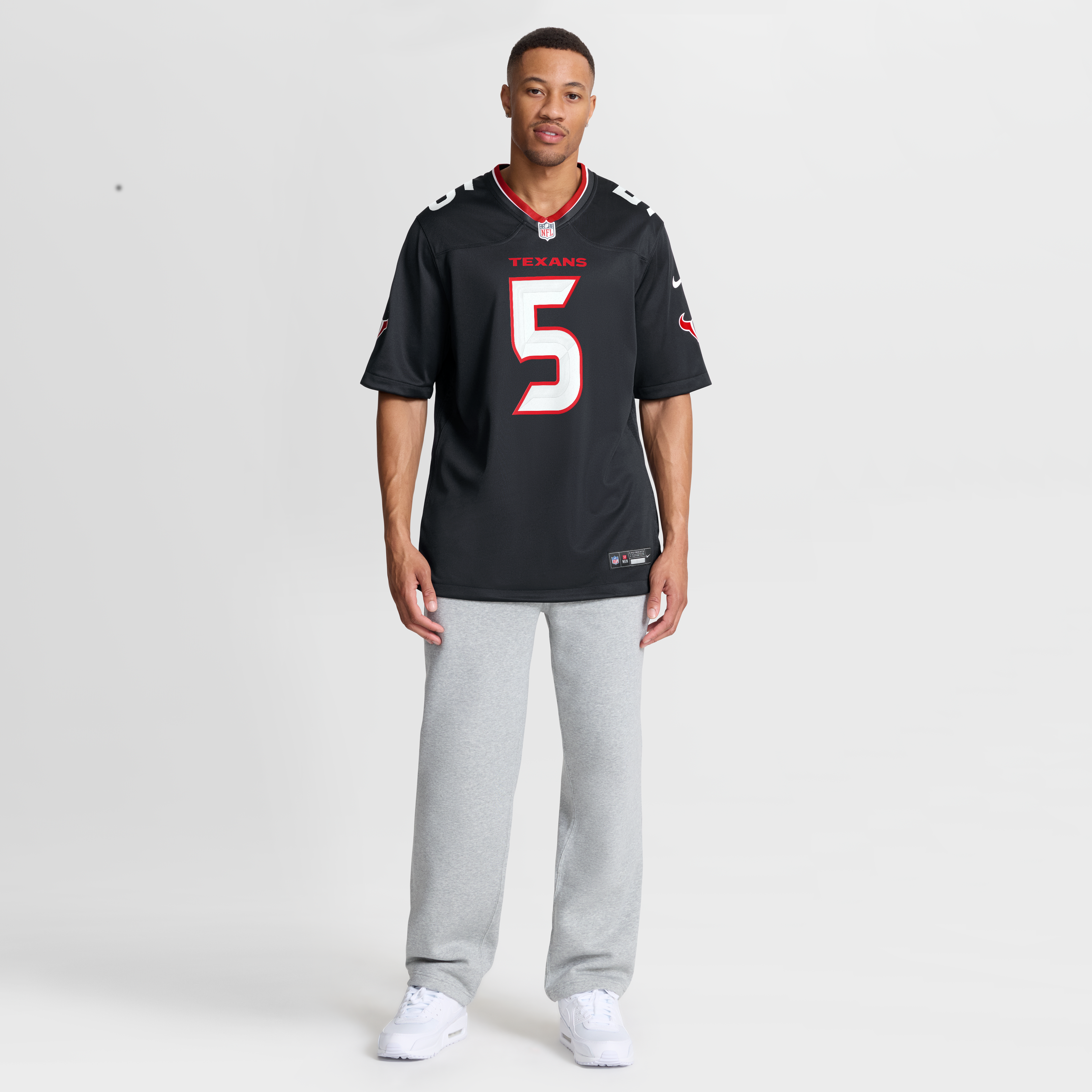 Jalen Pitre Houston Texans Game Jersey Navy NFL Football Fan Wear
