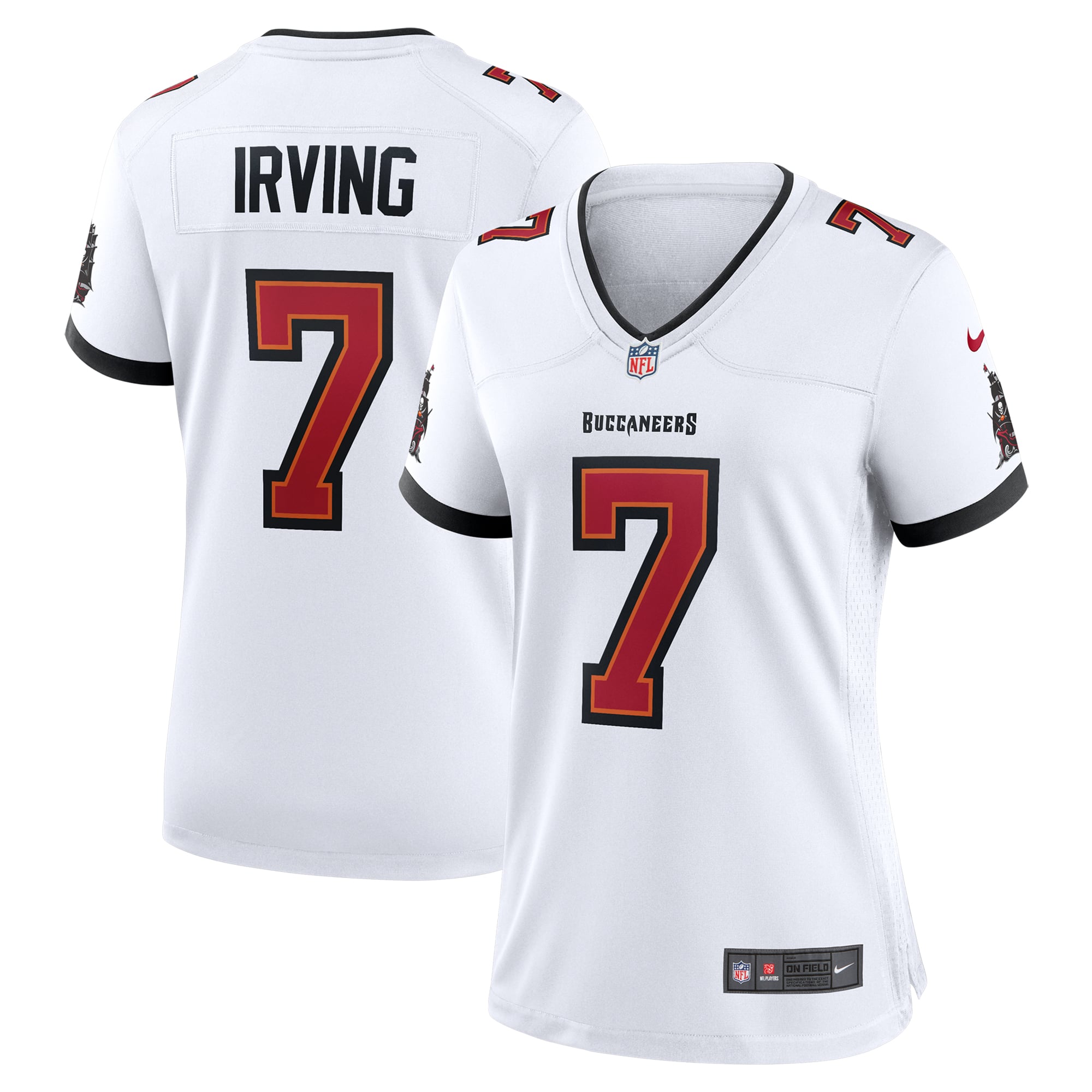 Bucky Irving Tampa Bay Buccaneers Game Jersey White NFL Football Fan Wear