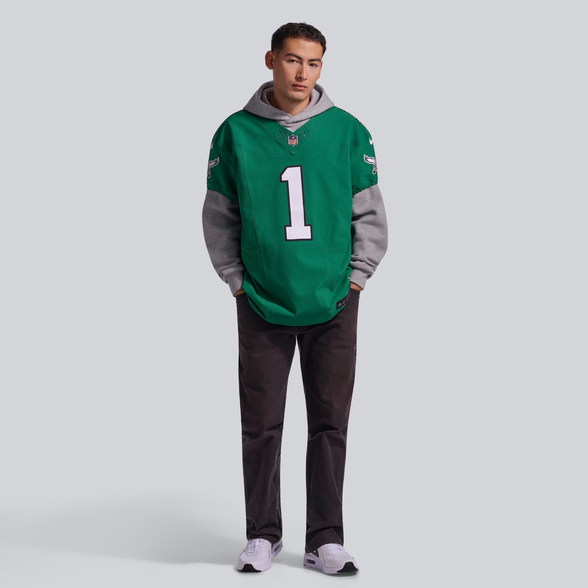 Jalen Hurts Philadelphia Eagles Alternate Jersey Kelly Green NFL Football Fan Wear Jalen Hurts