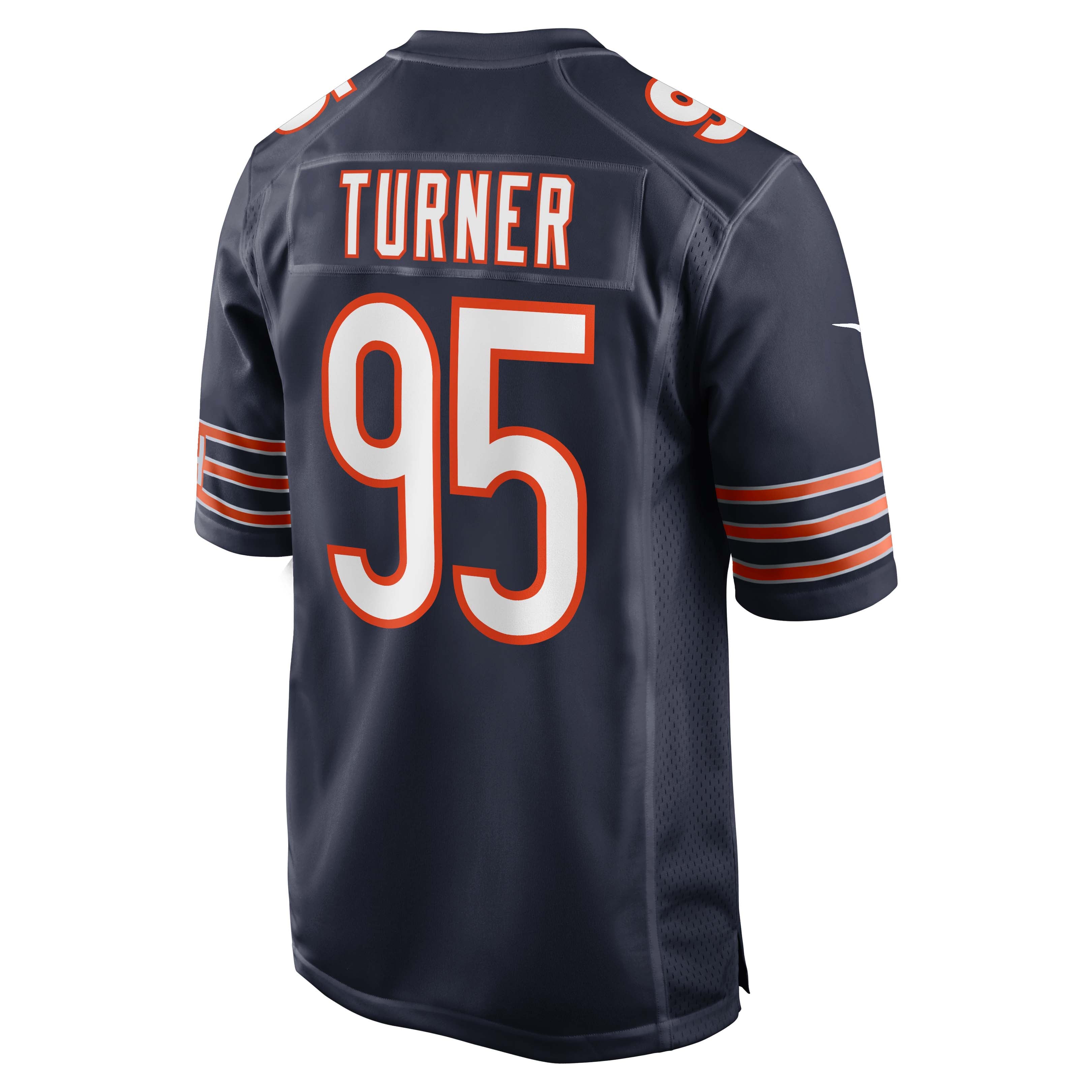 Shemar Turner Chicago Bears Game Jersey Navy NFL Football Fan Wear