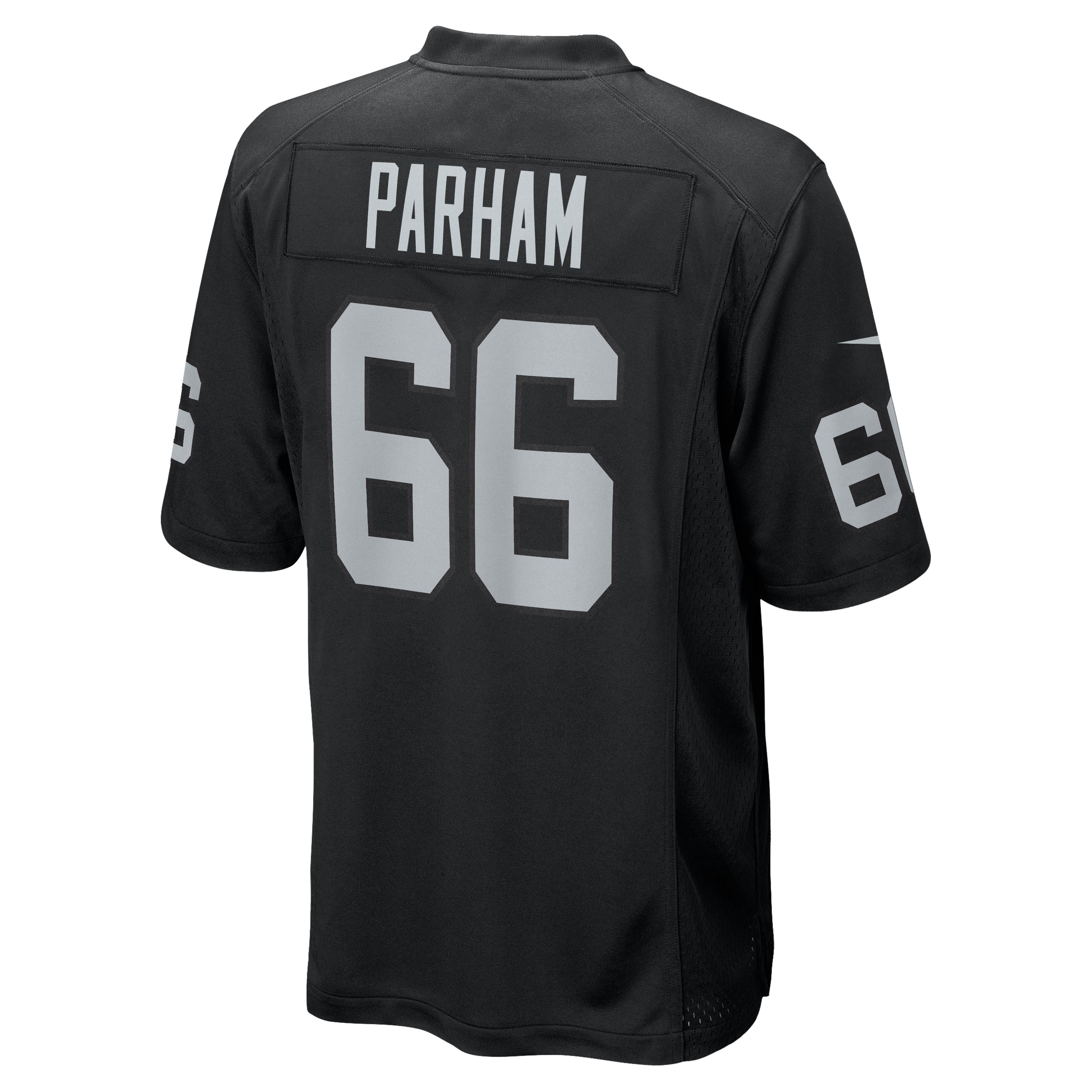Dylan Parham Las Vegas Raiders Player Jersey Black NFL Football Fan Wear
