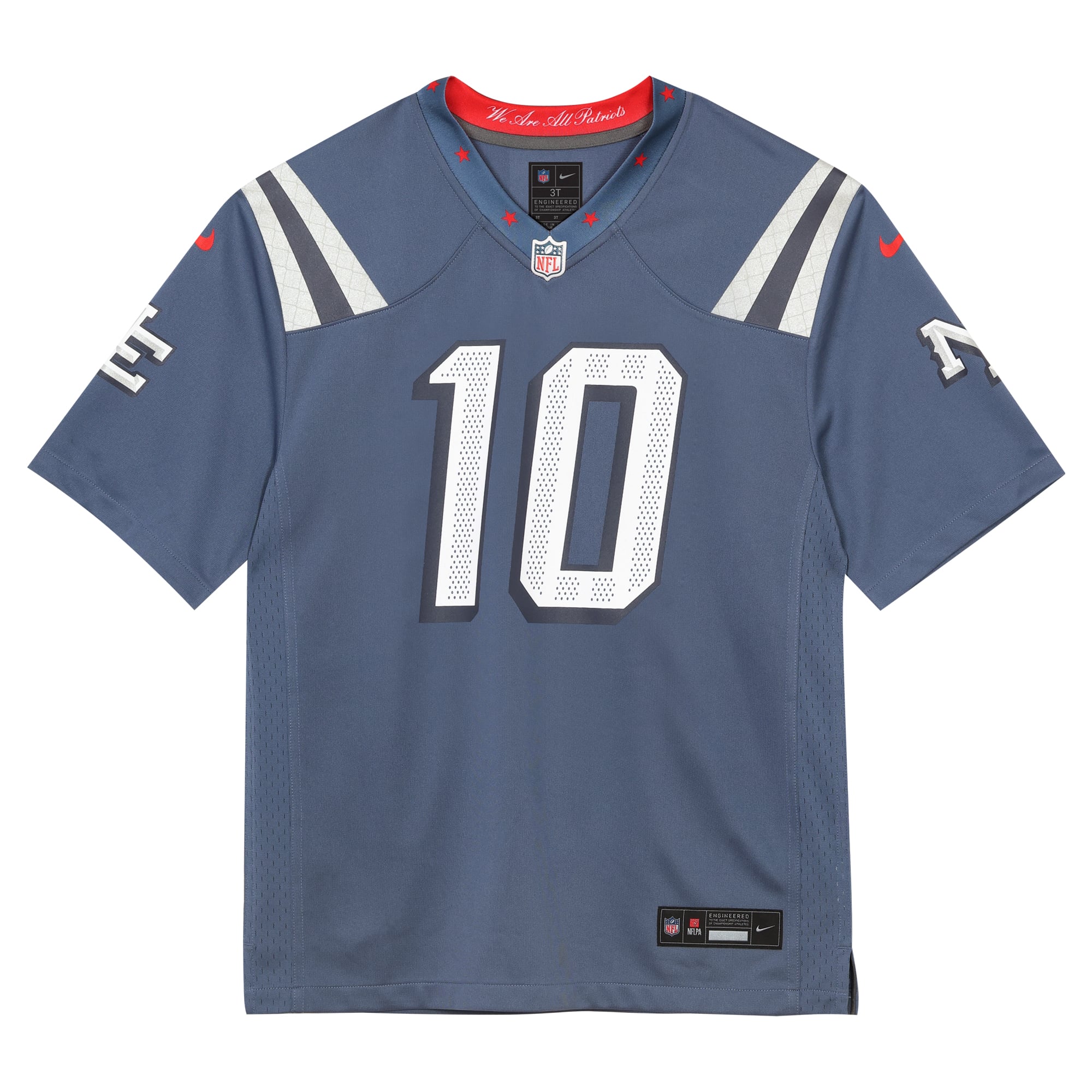 Drake Maye New England Patriots Game Jersey Blue NFL Football Fan Wear