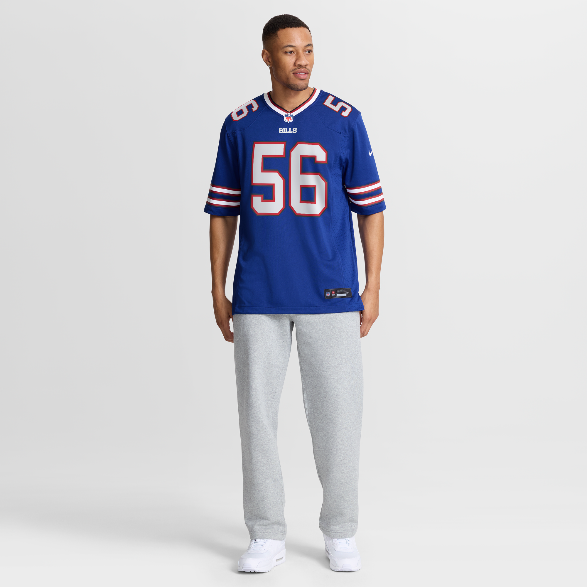 Javon Solomon Buffalo Bills Game Jersey Royal NFL Football Fan Wear