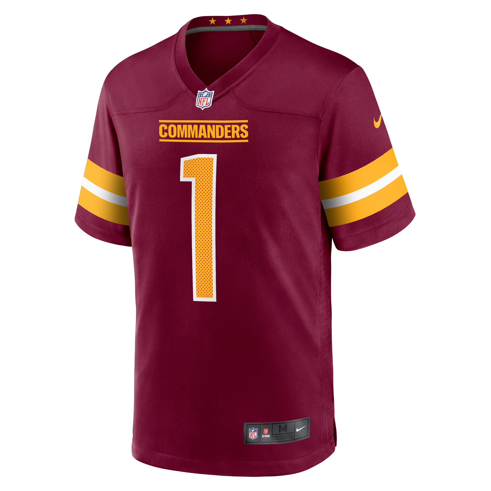 Washington Commanders Game Jersey No.1 Burgundy NFL Football Fan Wear