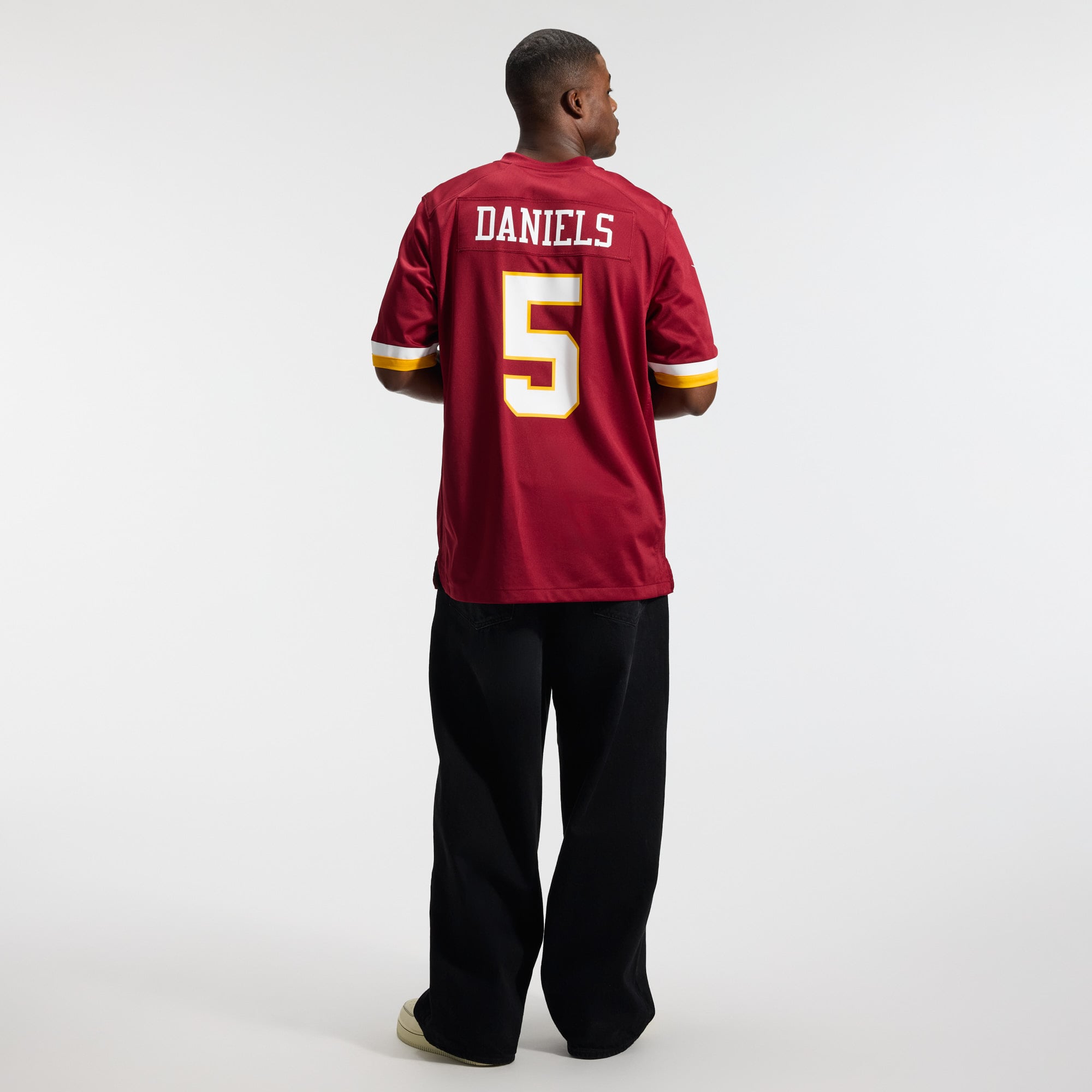 Jayden Daniels Washington Commanders Game Jersey Burgundy NFL Football Fan Wear Jayden Daniels