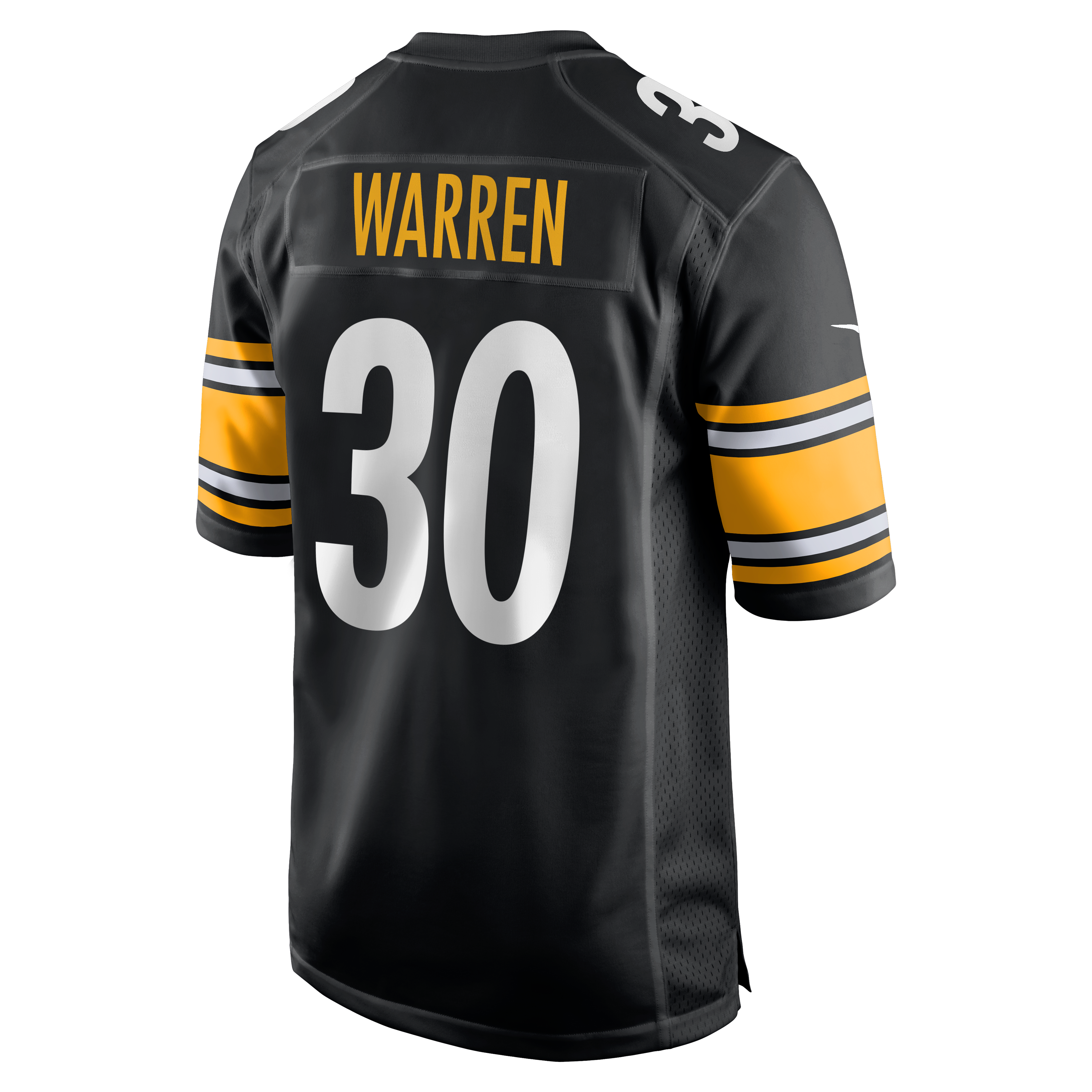 Jaylen Warren Pittsburgh Steelers Player Jersey Black NFL Football Fan Wear Jaylen Warren