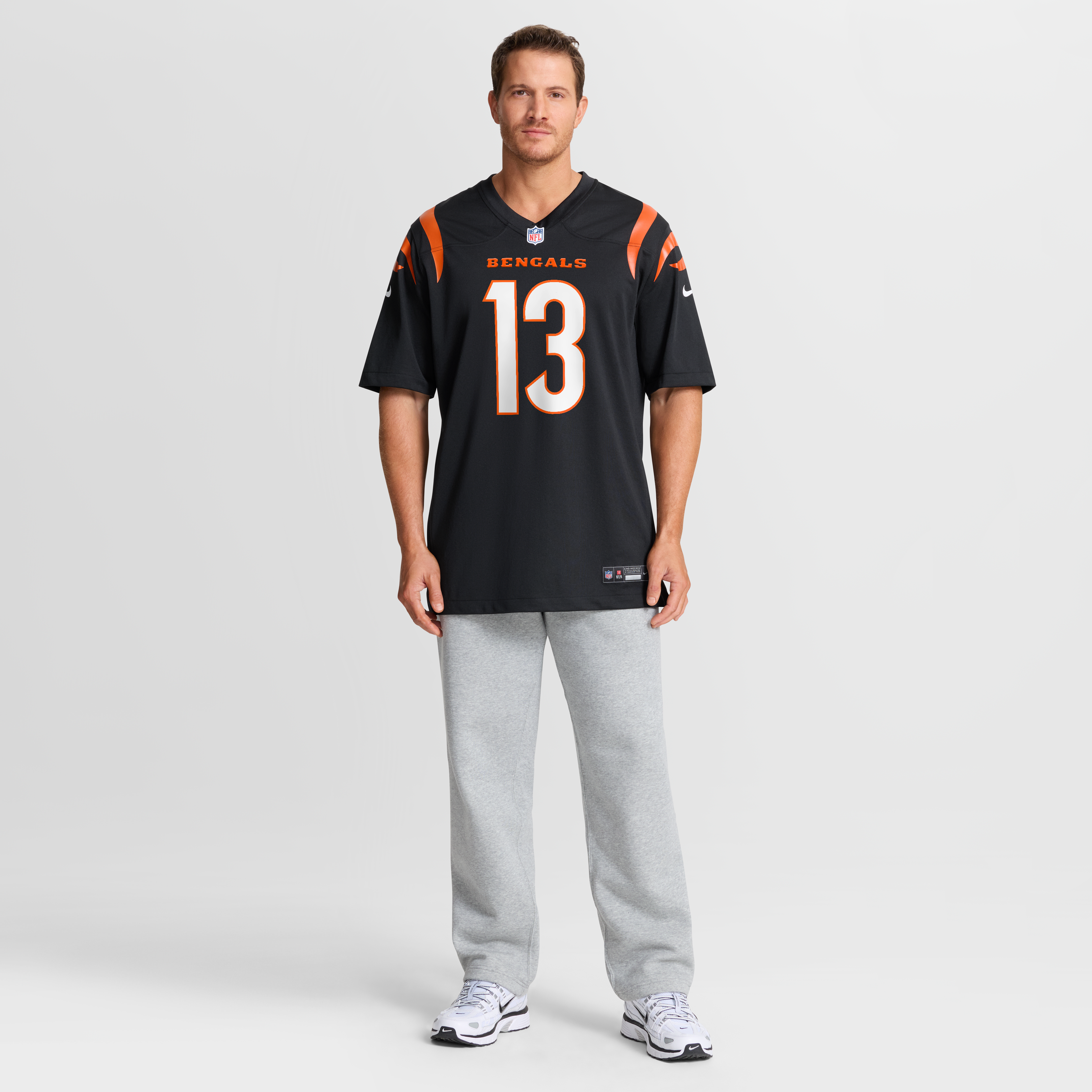 Retired Ken Riley Cincinnati Bengals Player Jersey Black NFL Football Fan Wear Retired Ken Riley