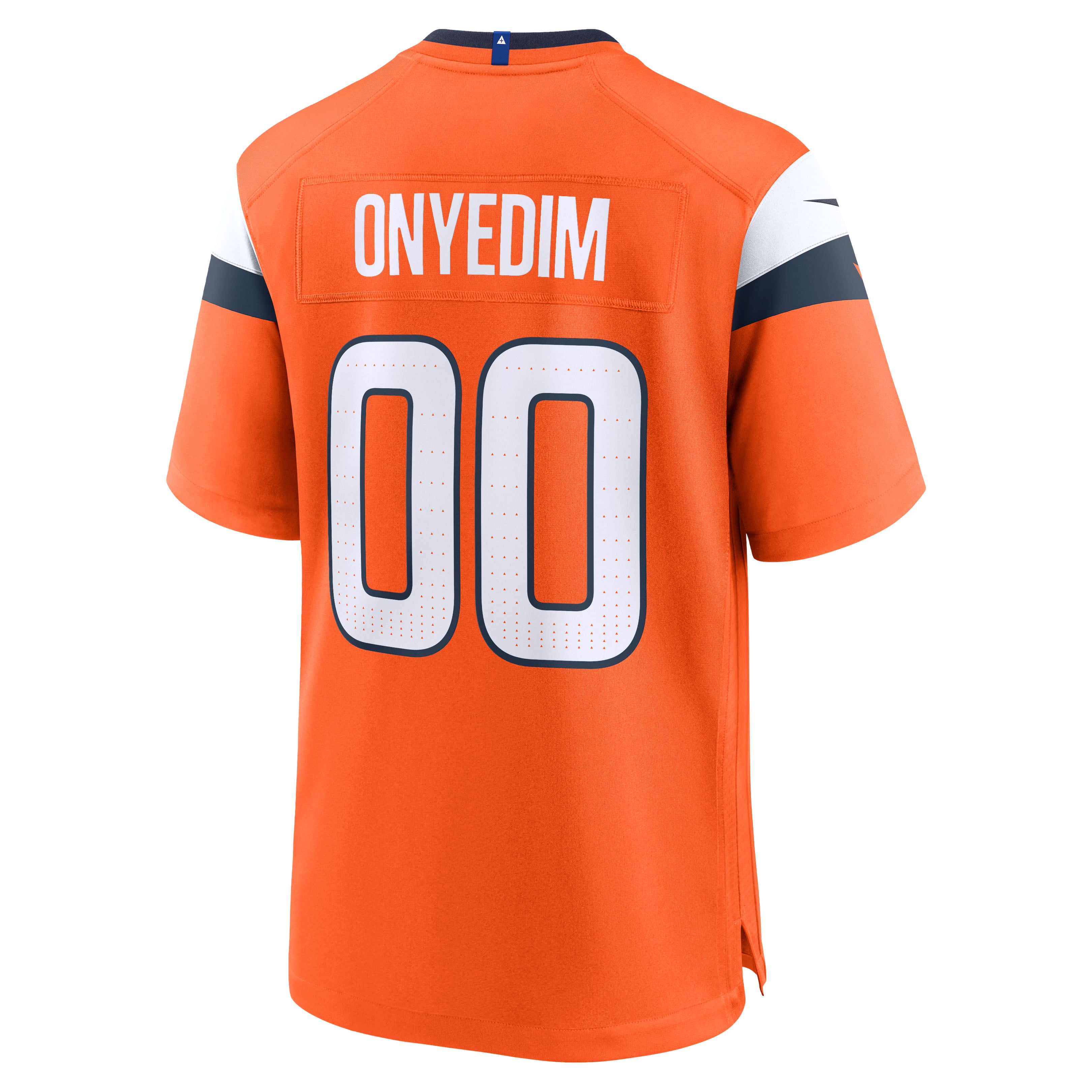 Tyler Onyedim Denver Broncos Game Jersey Orange NFL Football Fan Wear Tyler Onyedim
