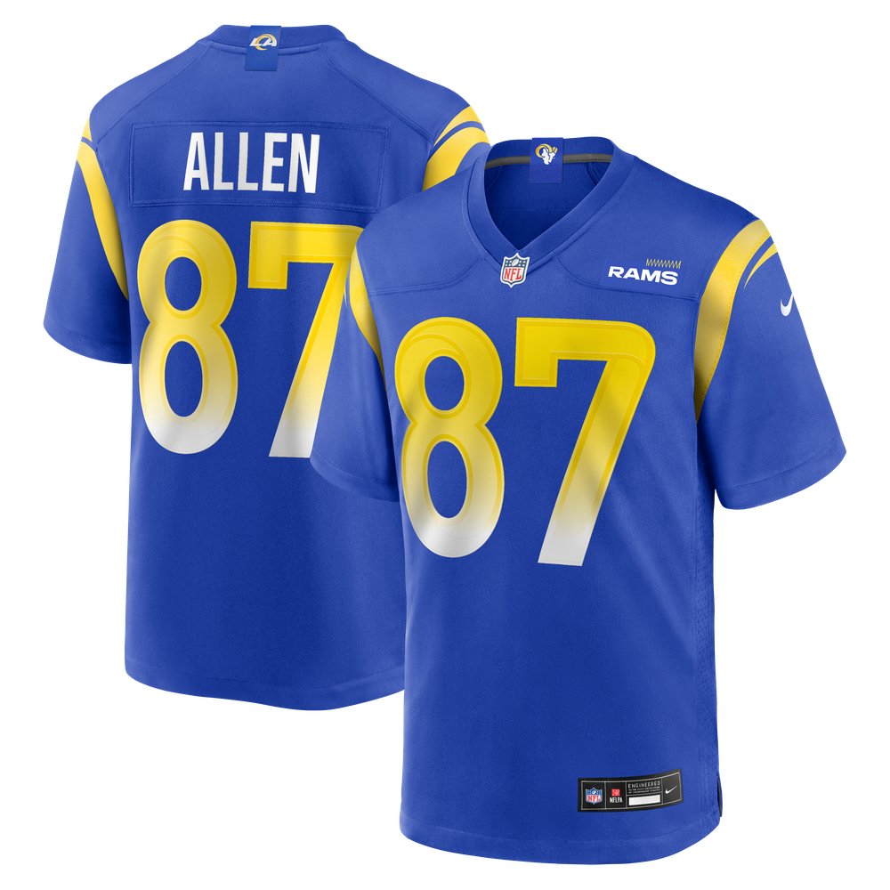 Davis Allen Los Angeles Rams Game Jersey Royal NFL Football Fan Wear